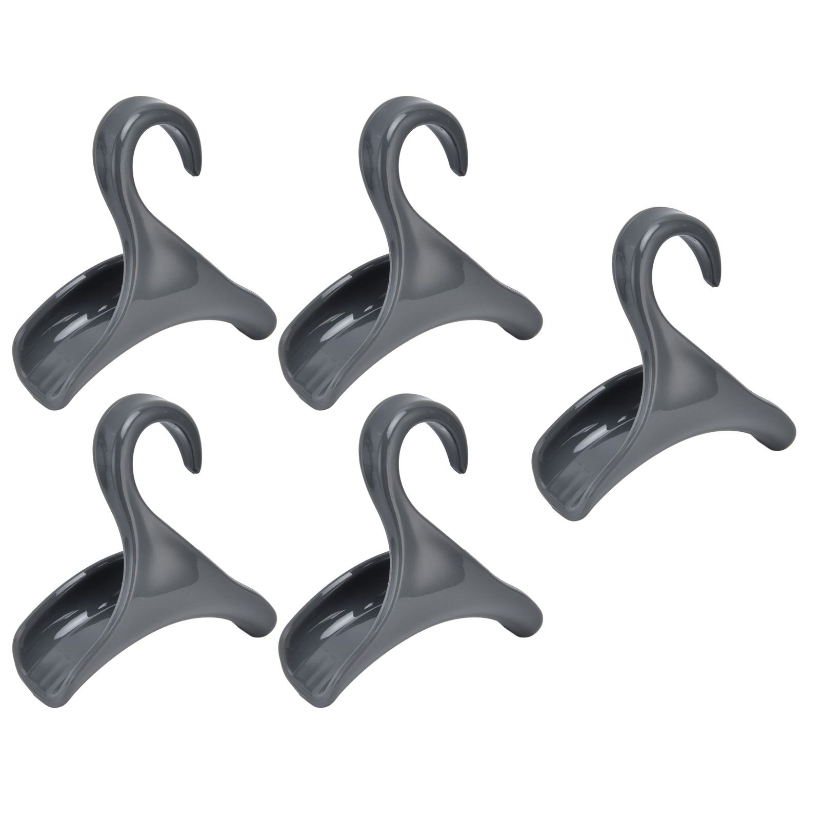 5Pcs Purse Door Hanger Bag Arc Closet Hanger Hook for Satchel Coat Haversack Belt StorageGrey - Image 8