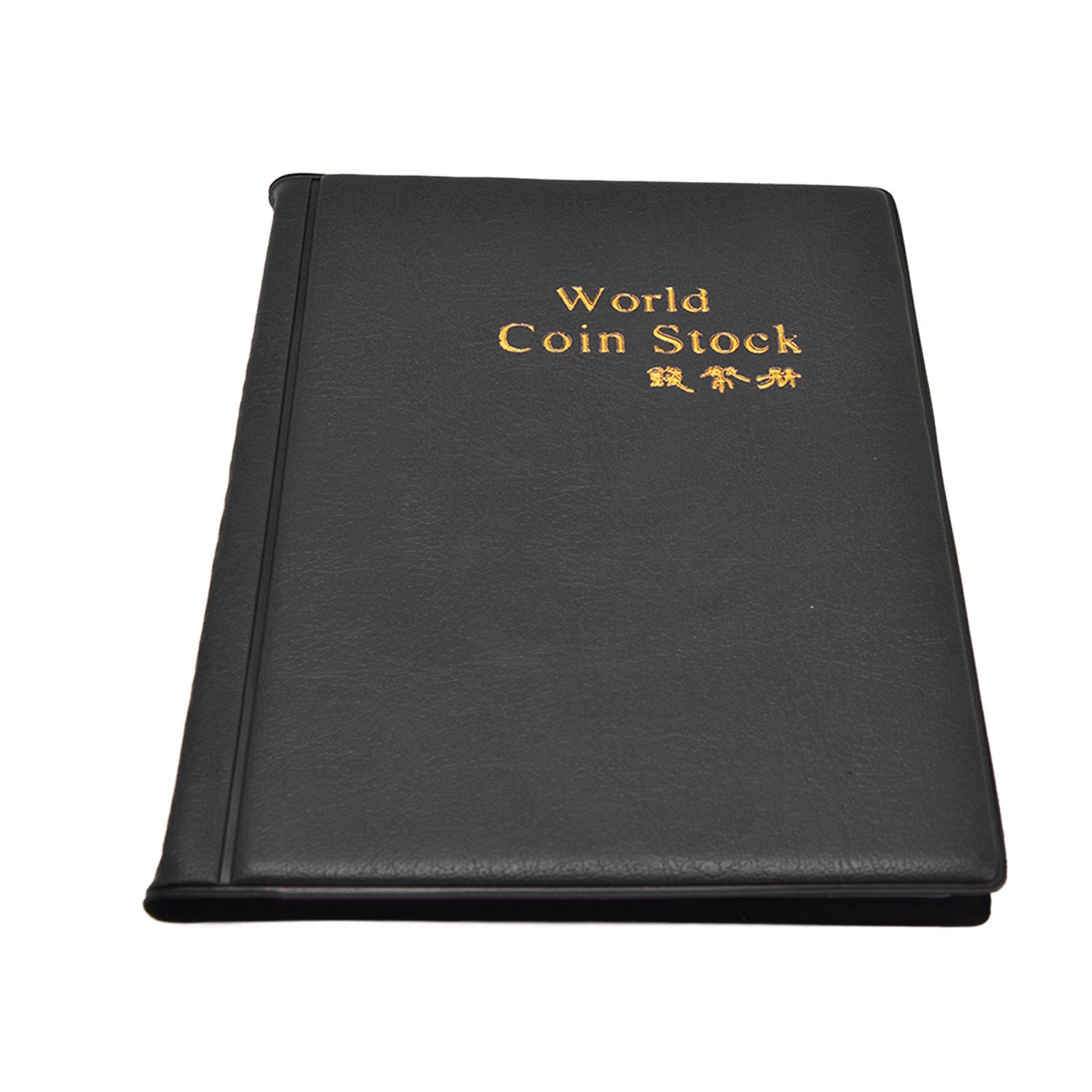 Coin Collection Book 120 PVC Pockets PU Cover Transparent Design Soft Highly Durable Clear Texture Coin AlbumBlack - Image 2