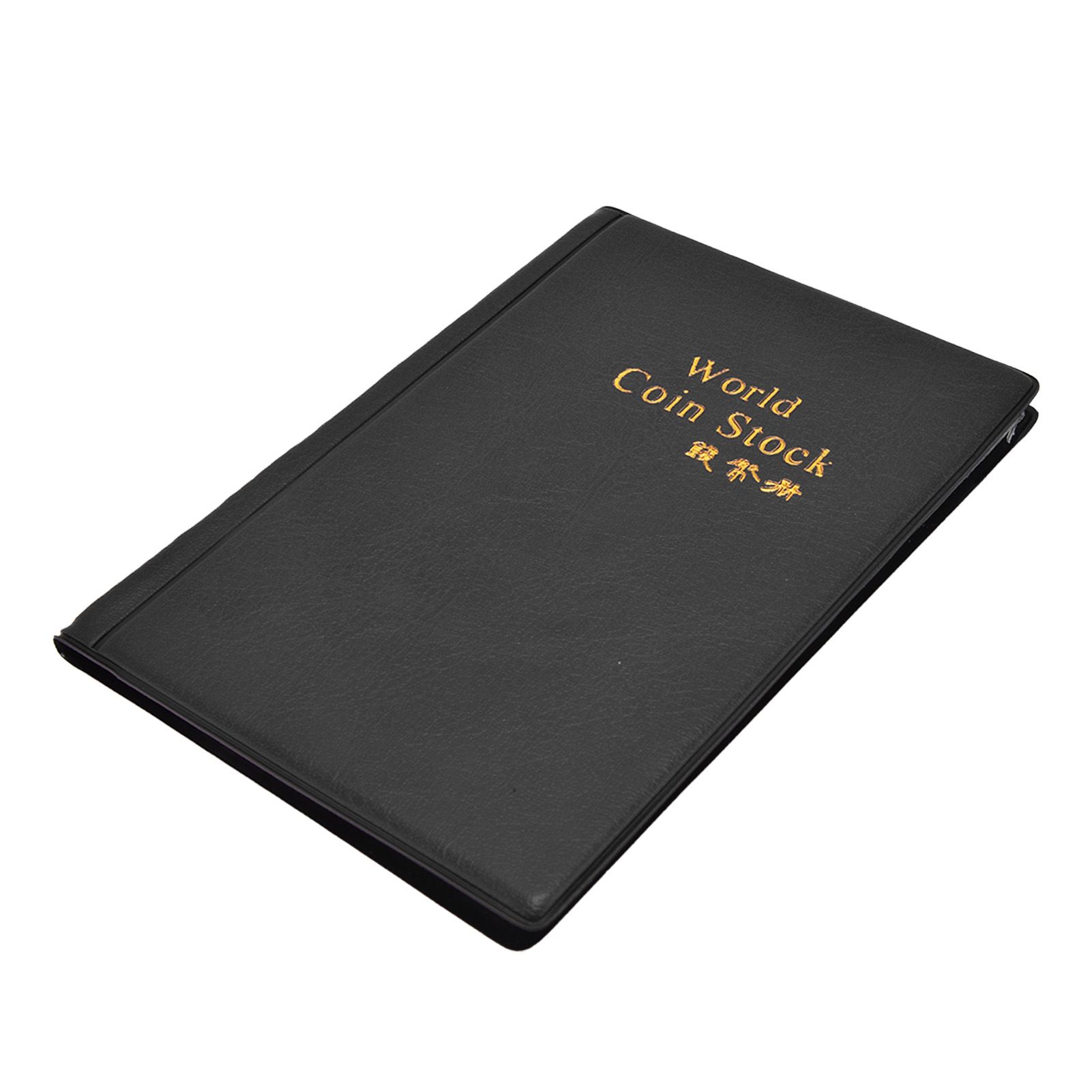 Coin Collection Book 120 PVC Pockets PU Cover Transparent Design Soft Highly Durable Clear Texture Coin AlbumBlack - Image 7