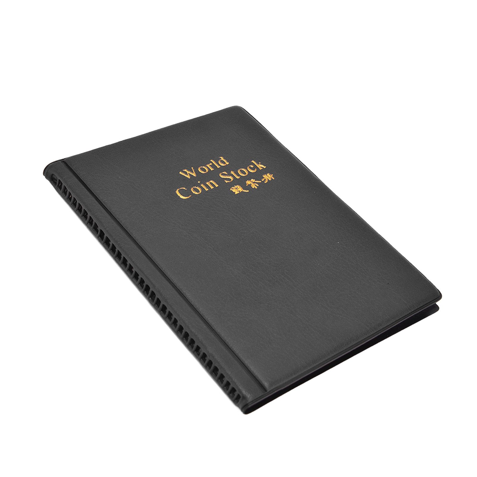 Coin Collection Book 120 PVC Pockets PU Cover Transparent Design Soft Highly Durable Clear Texture Coin AlbumBlack - Image 8