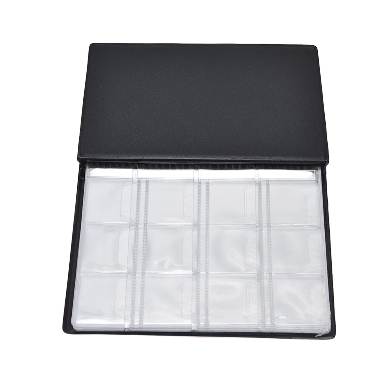 Coin Collection Book 120 PVC Pockets PU Cover Transparent Design Soft Highly Durable Clear Texture Coin AlbumRed - Image 3
