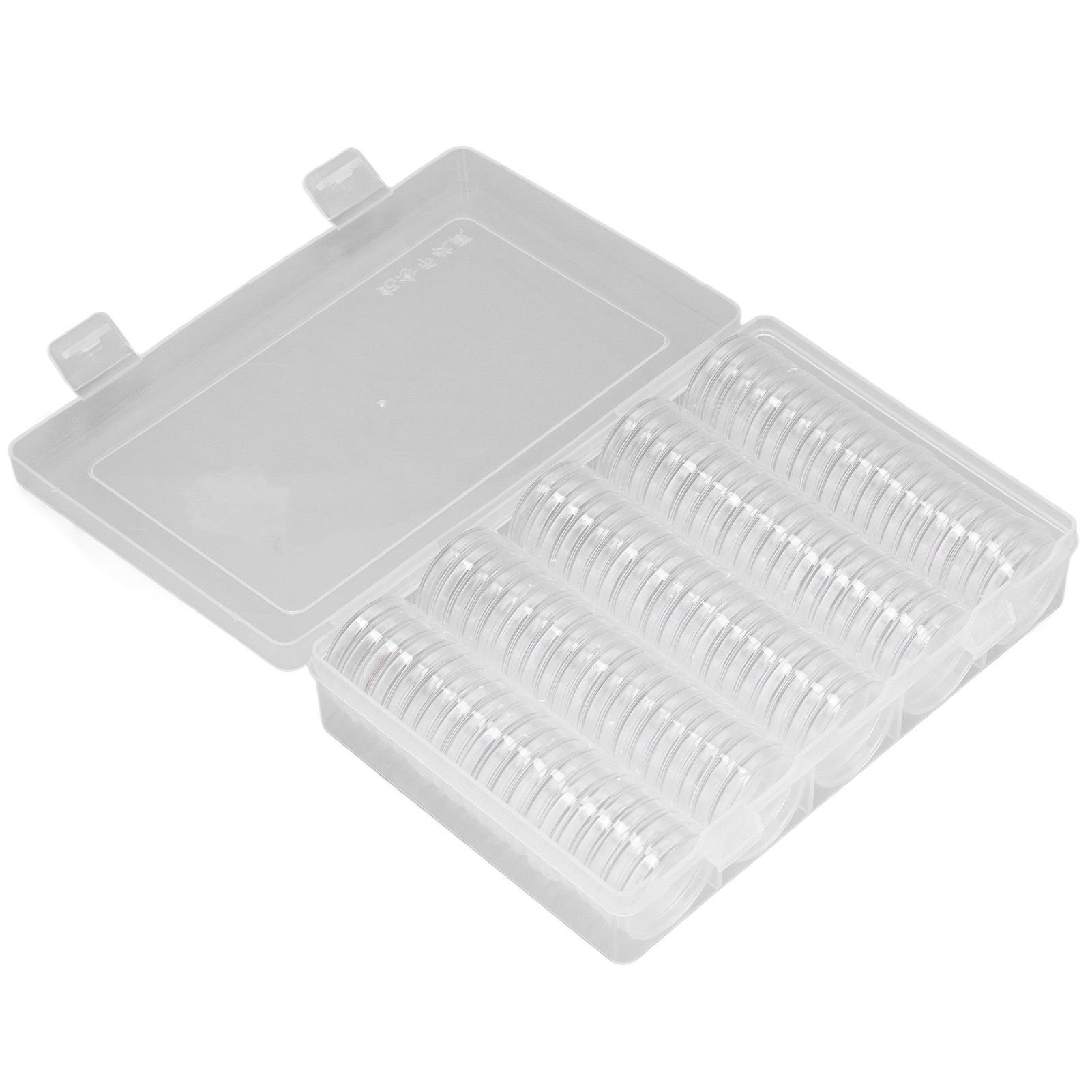 Coin Holder 100 Pieces Storage Plastic Transparent Coin Storage Box with Coin Capsules for Coin Collection Exhibition - Image 4