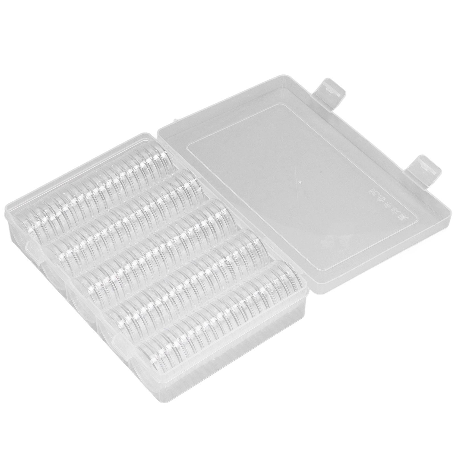 Coin Holder 100 Pieces Storage Plastic Transparent Coin Storage Box with Coin Capsules for Coin Collection Exhibition - Image 6