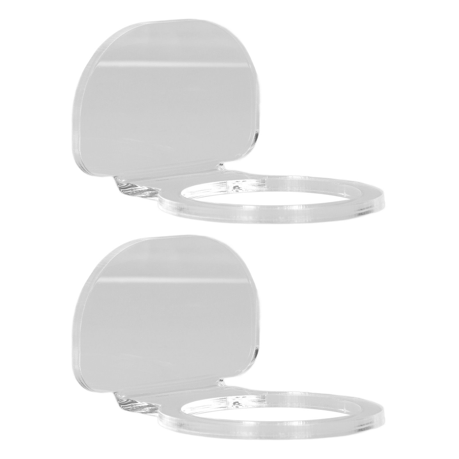 2Pcs Small Ball Stand Acrylic Sturdy Durable High Stability Sport Ball Display Rack for Tennis Softball BaseballTransparent - Image 3