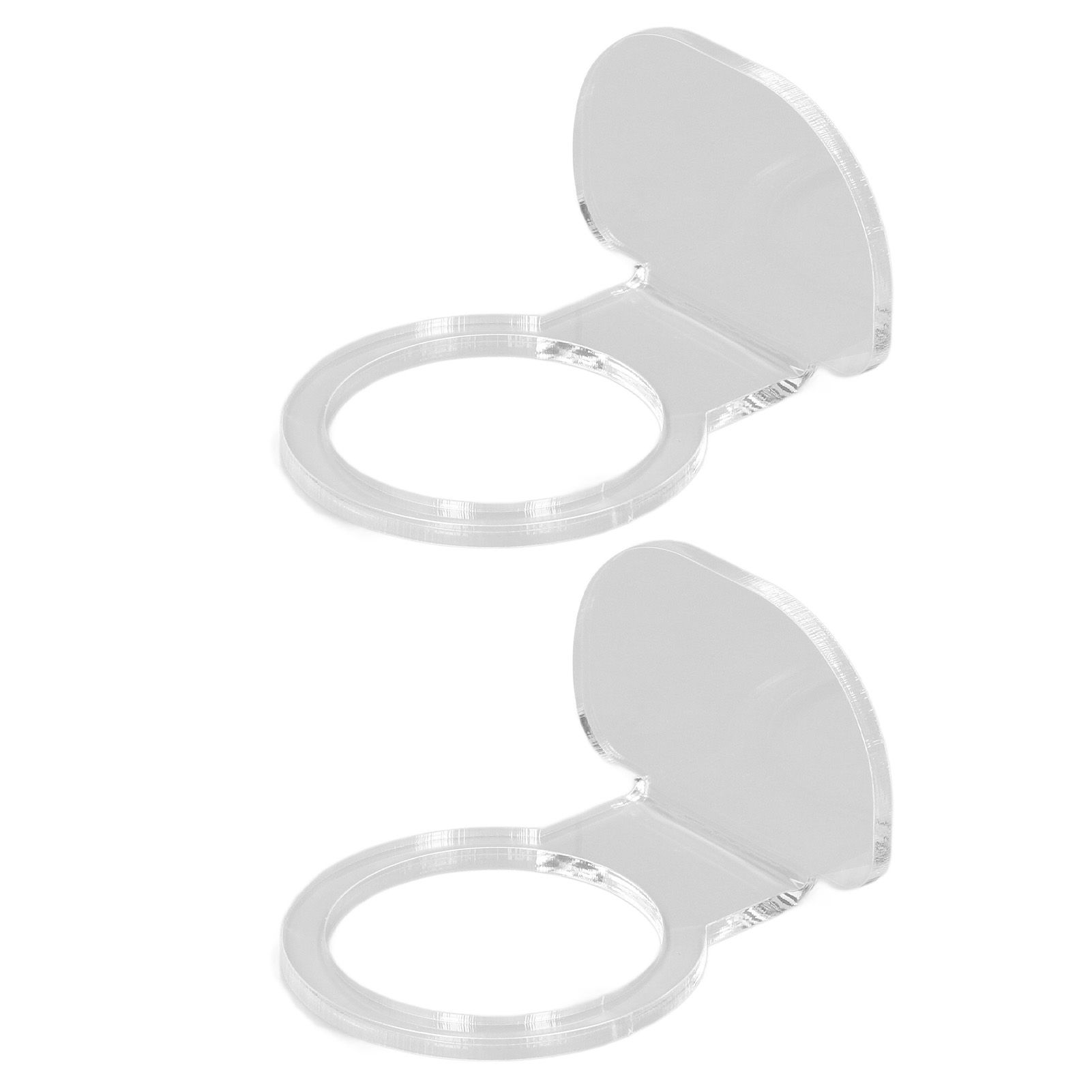2Pcs Small Ball Stand Acrylic Sturdy Durable High Stability Sport Ball Display Rack for Tennis Softball BaseballTransparent - Image 7