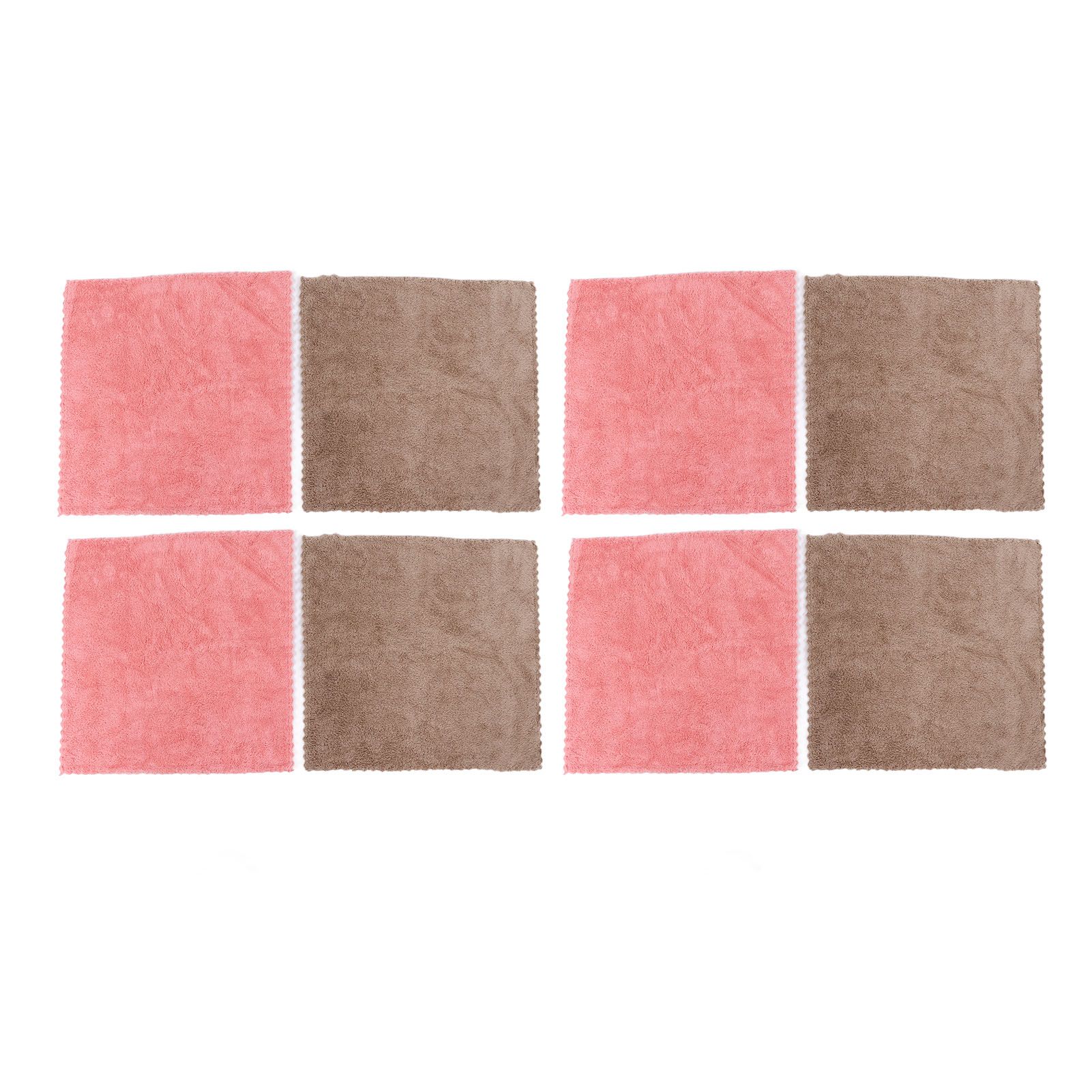 8pcs/set Super Absorbent Microfiber Kitchen Dish Cloth Anti Sticking Oil Cleaning Towel - Image 1