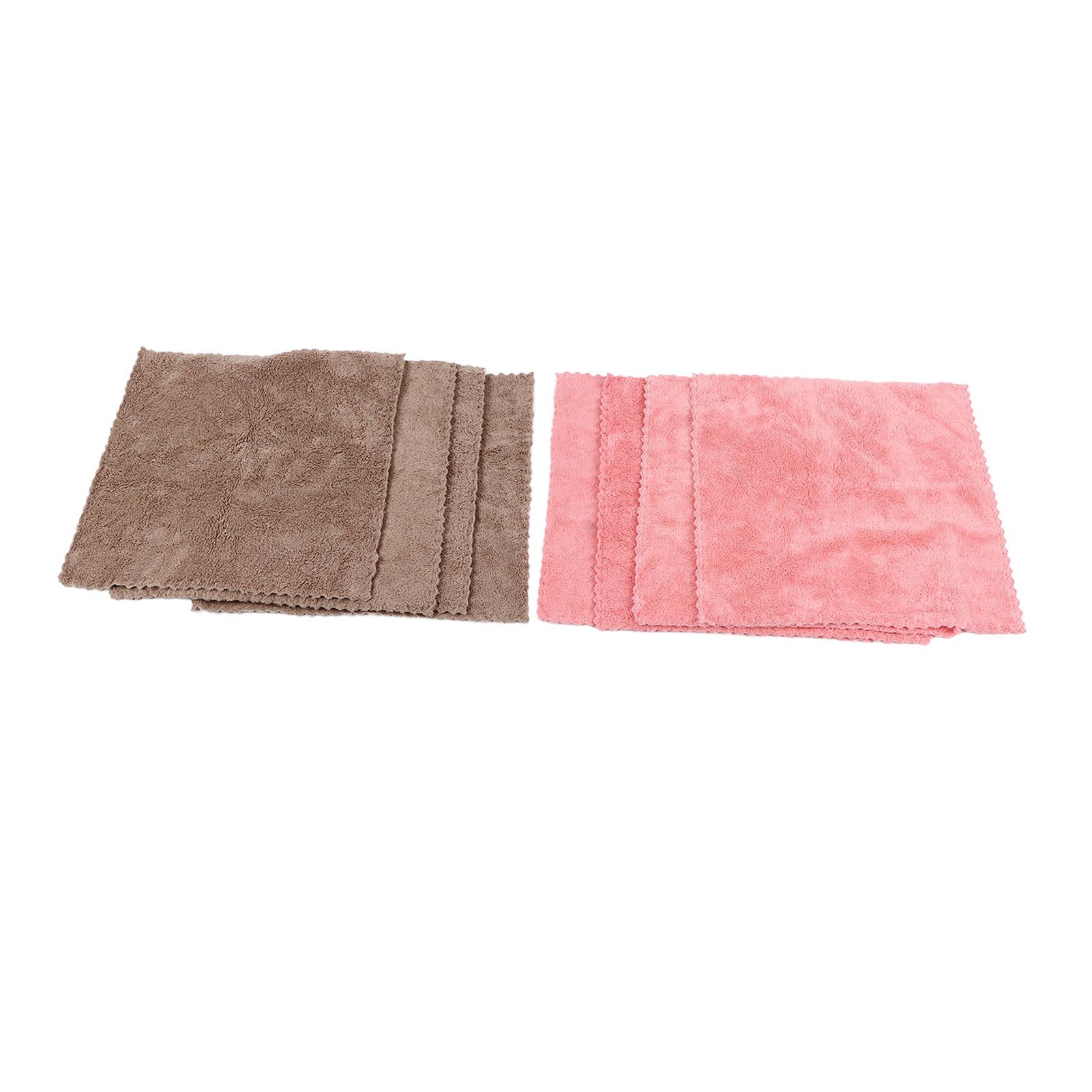 8pcs/set Super Absorbent Microfiber Kitchen Dish Cloth Anti Sticking Oil Cleaning Towel - Image 2