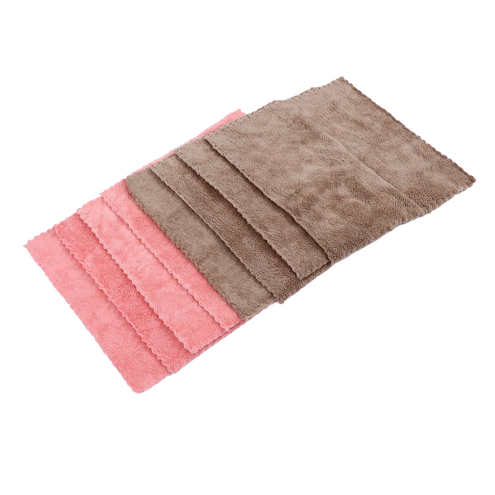 8pcs/set Super Absorbent Microfiber Kitchen Dish Cloth Anti Sticking Oil Cleaning Towel - Image 4