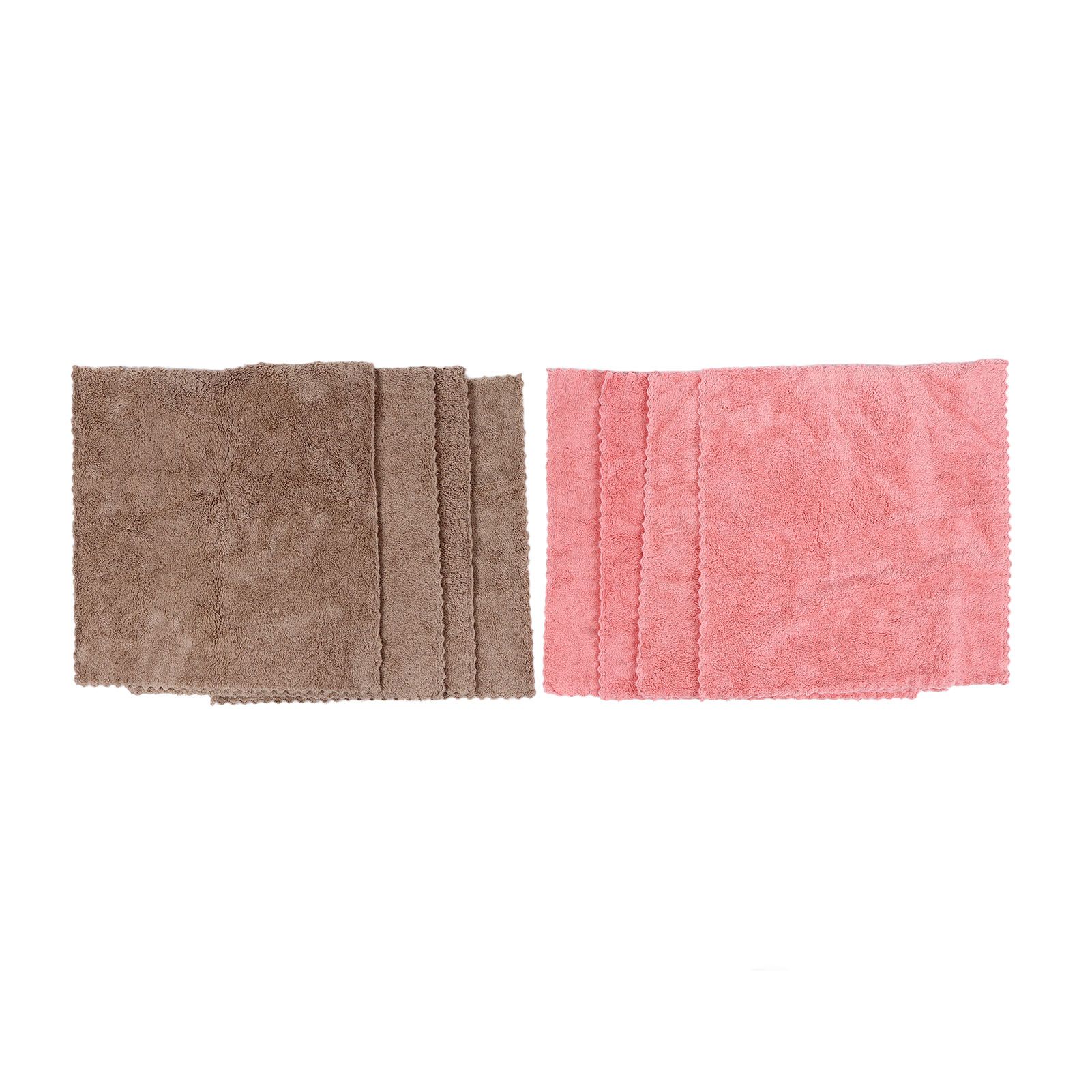8pcs/set Super Absorbent Microfiber Kitchen Dish Cloth Anti Sticking Oil Cleaning Towel - Image 6