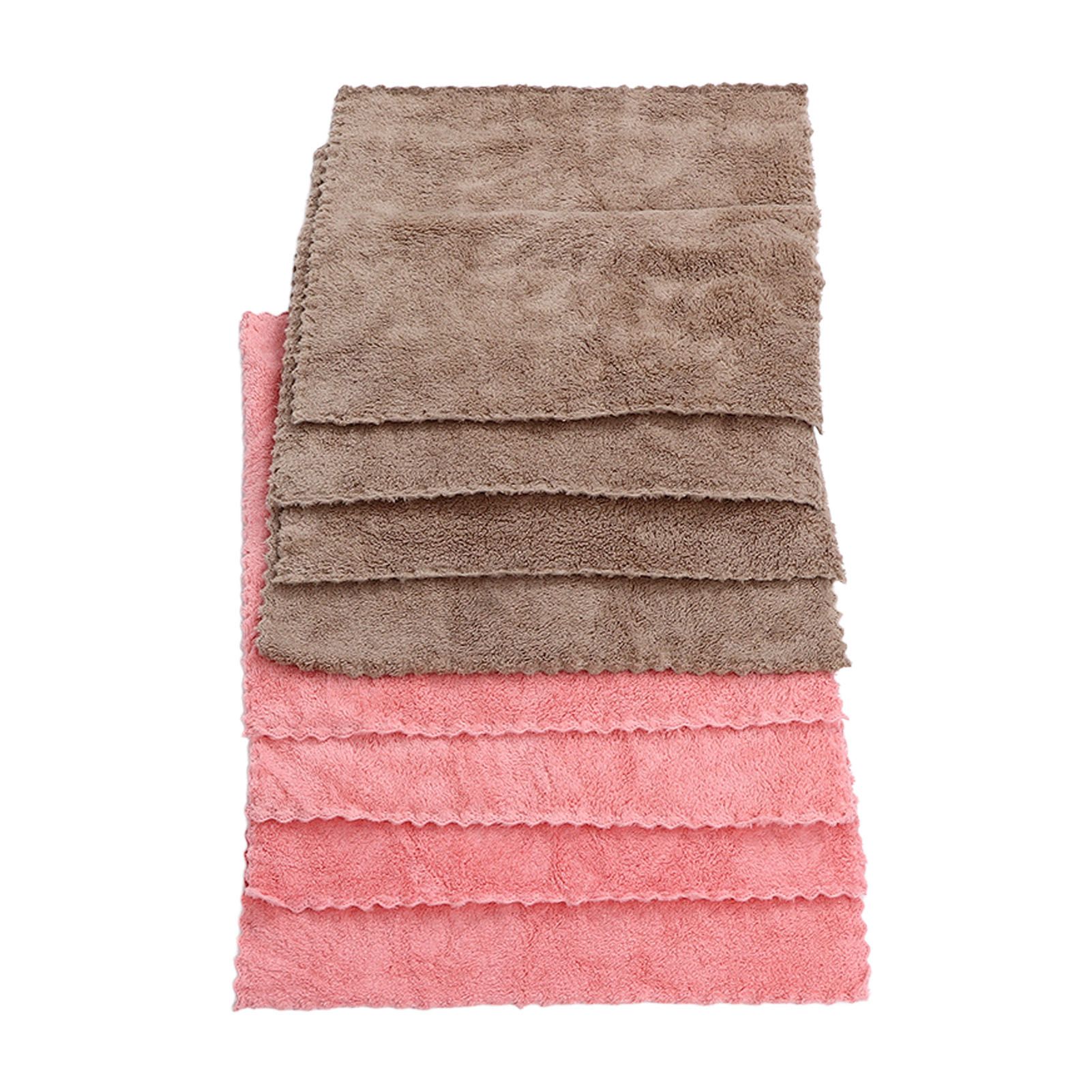 8pcs/set Super Absorbent Microfiber Kitchen Dish Cloth Anti Sticking Oil Cleaning Towel - Image 8