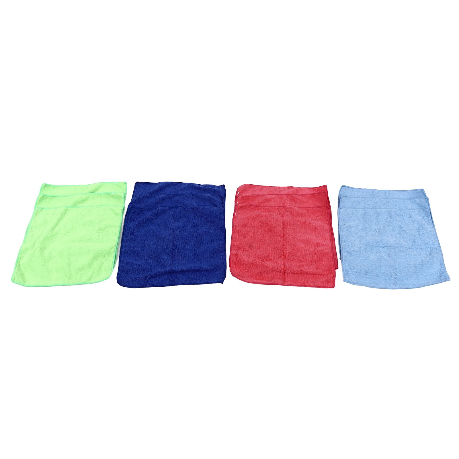 12pcs Cleaning Cloth 4 Different Colors Strong Water Absorption Reusable Microfiber Towels for Kitchen Car Furniture - Image 2