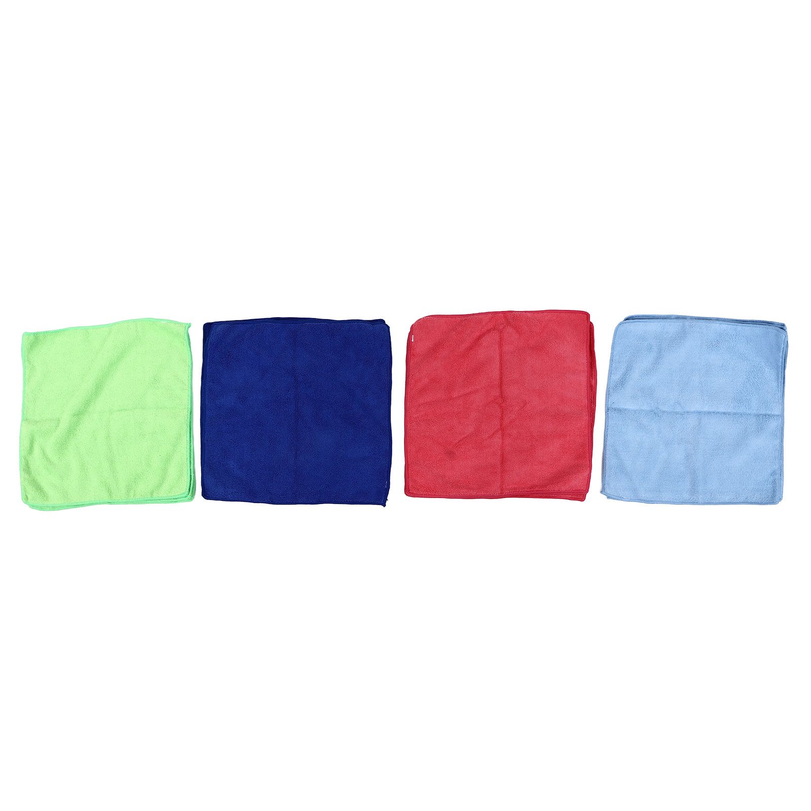 12pcs Cleaning Cloth 4 Different Colors Strong Water Absorption Reusable Microfiber Towels for Kitchen Car Furniture - Image 3