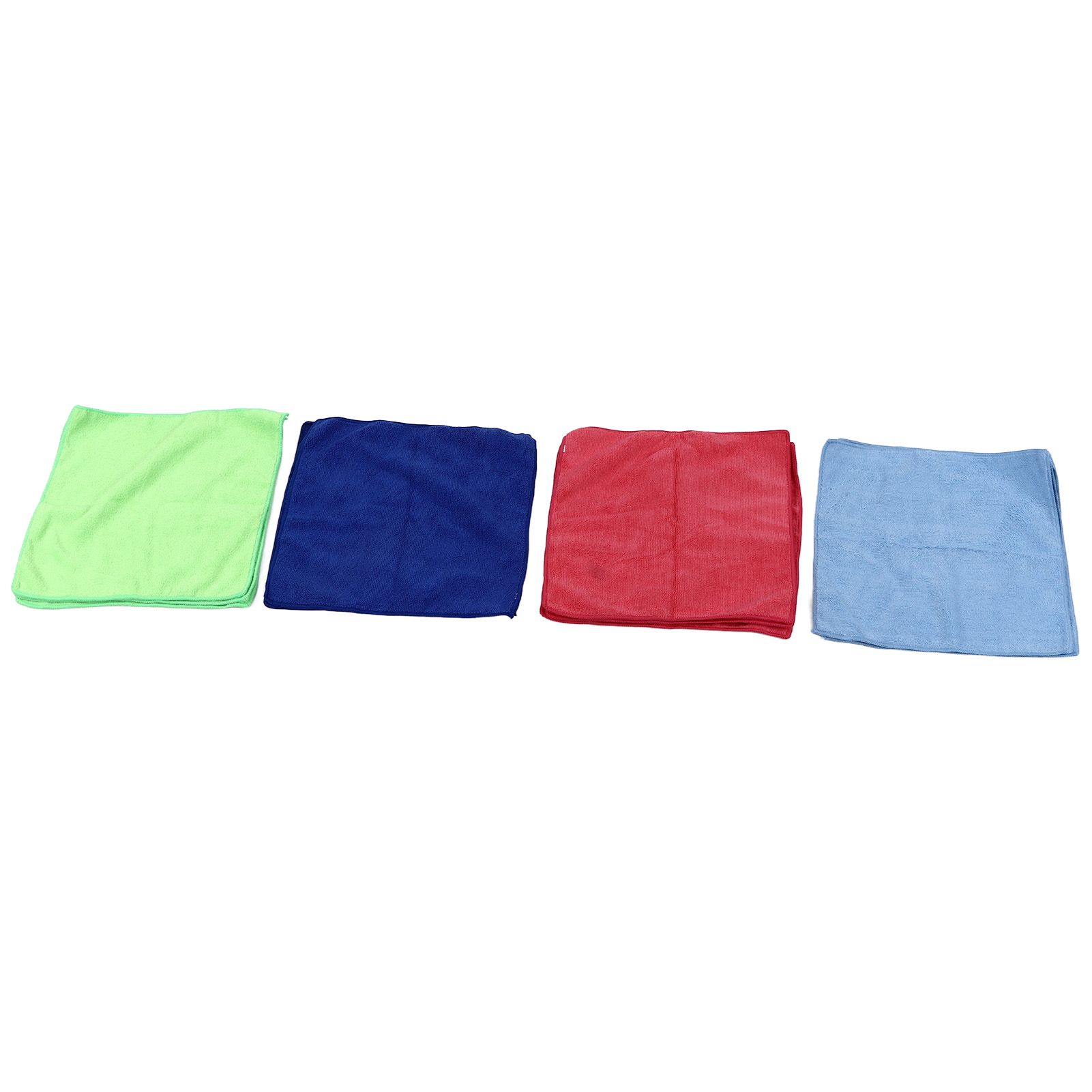 12pcs Cleaning Cloth 4 Different Colors Strong Water Absorption Reusable Microfiber Towels for Kitchen Car Furniture - Image 4