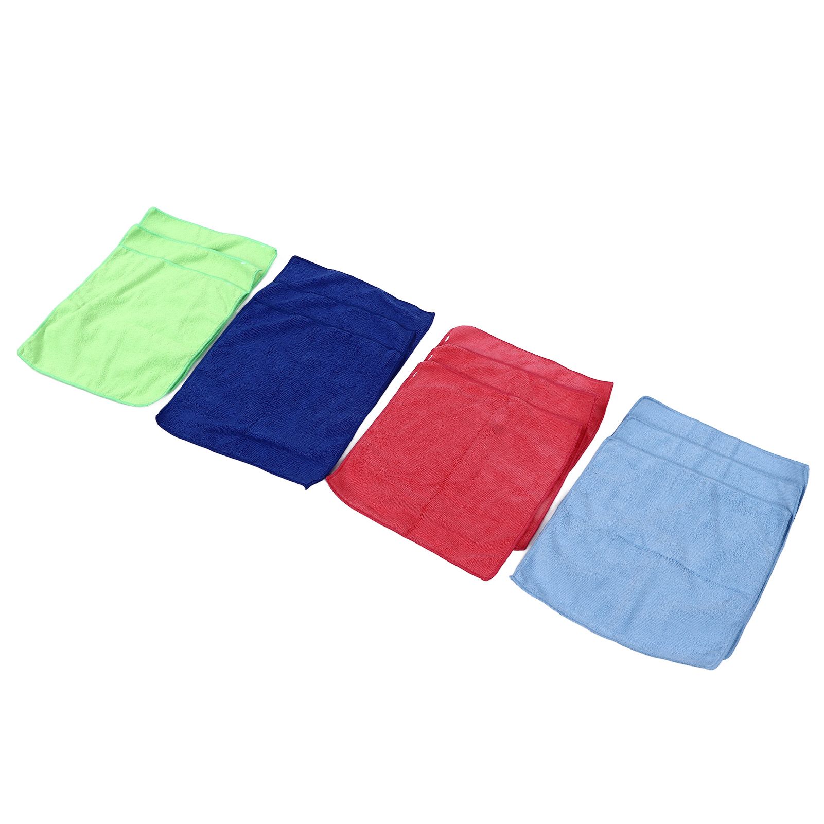 12pcs Cleaning Cloth 4 Different Colors Strong Water Absorption Reusable Microfiber Towels for Kitchen Car Furniture - Image 7