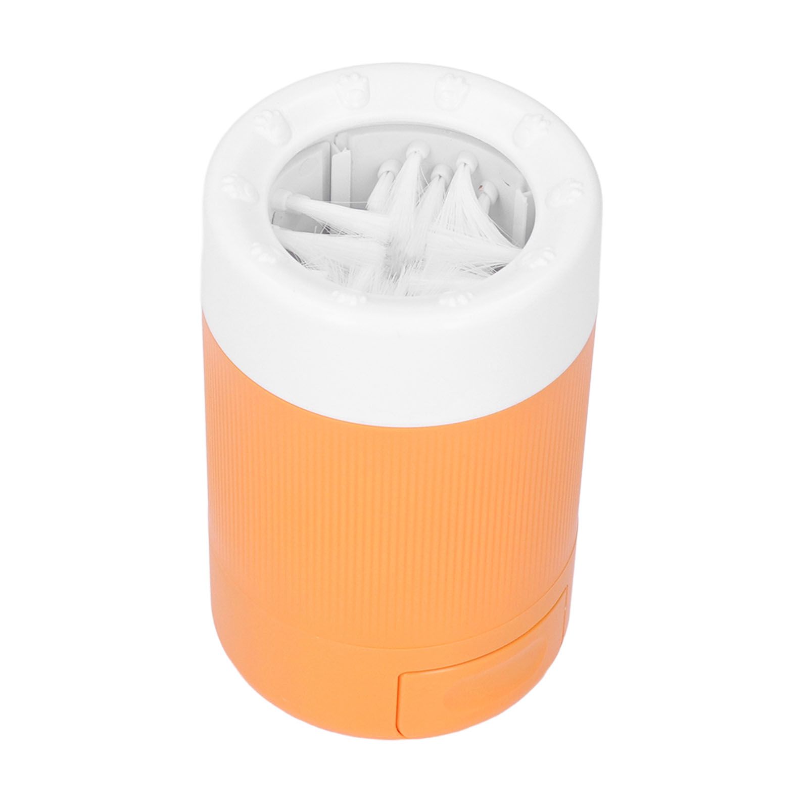Dog Paw Cleaner Semi Automatic Portable Dog Foot Washing Cup for Pets Cats and DogsOrange - Image 7