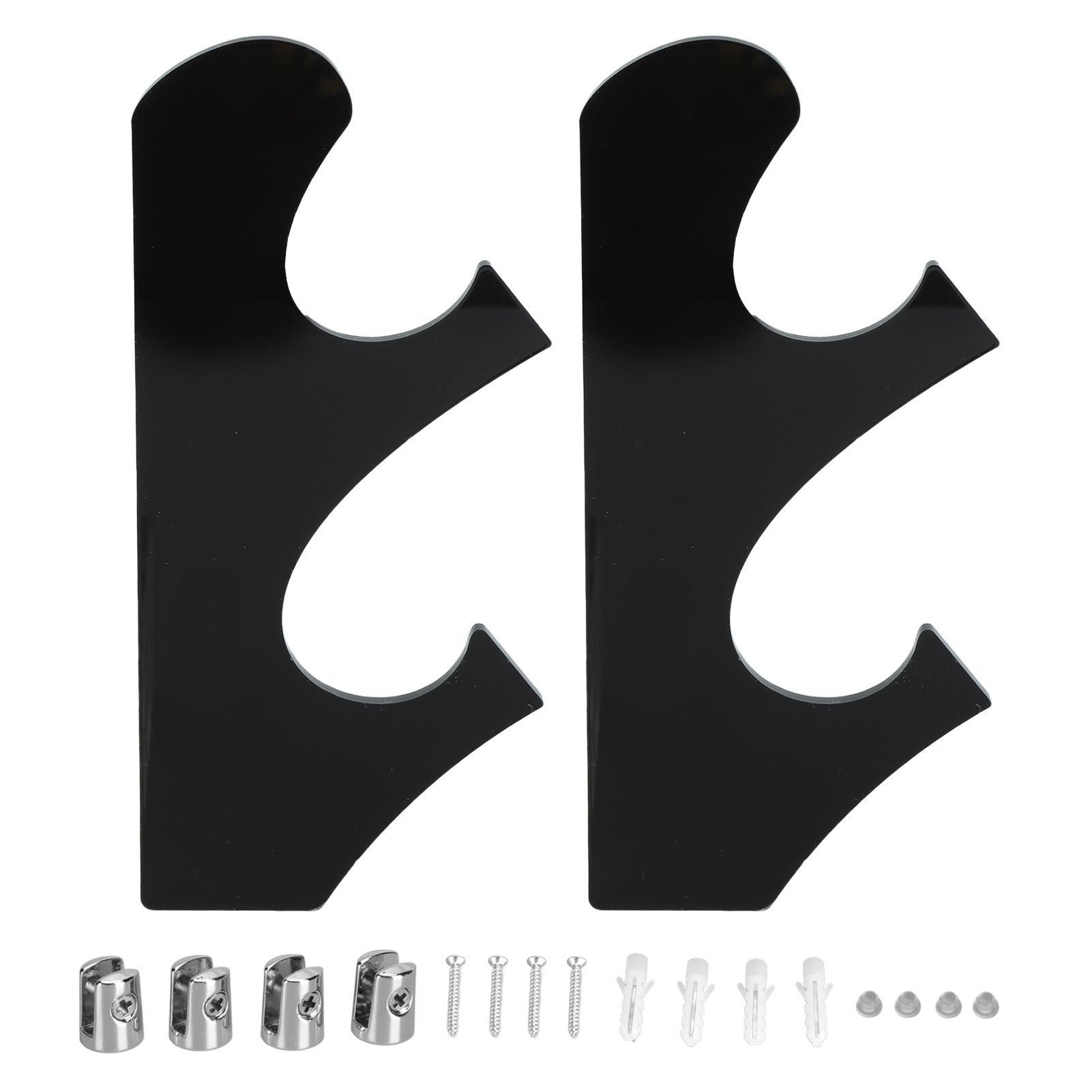 1 Pair/set Multi Layer Vintage Sword Holder Rack Break Resistance Acrylic Sword StandBlack - Image 1