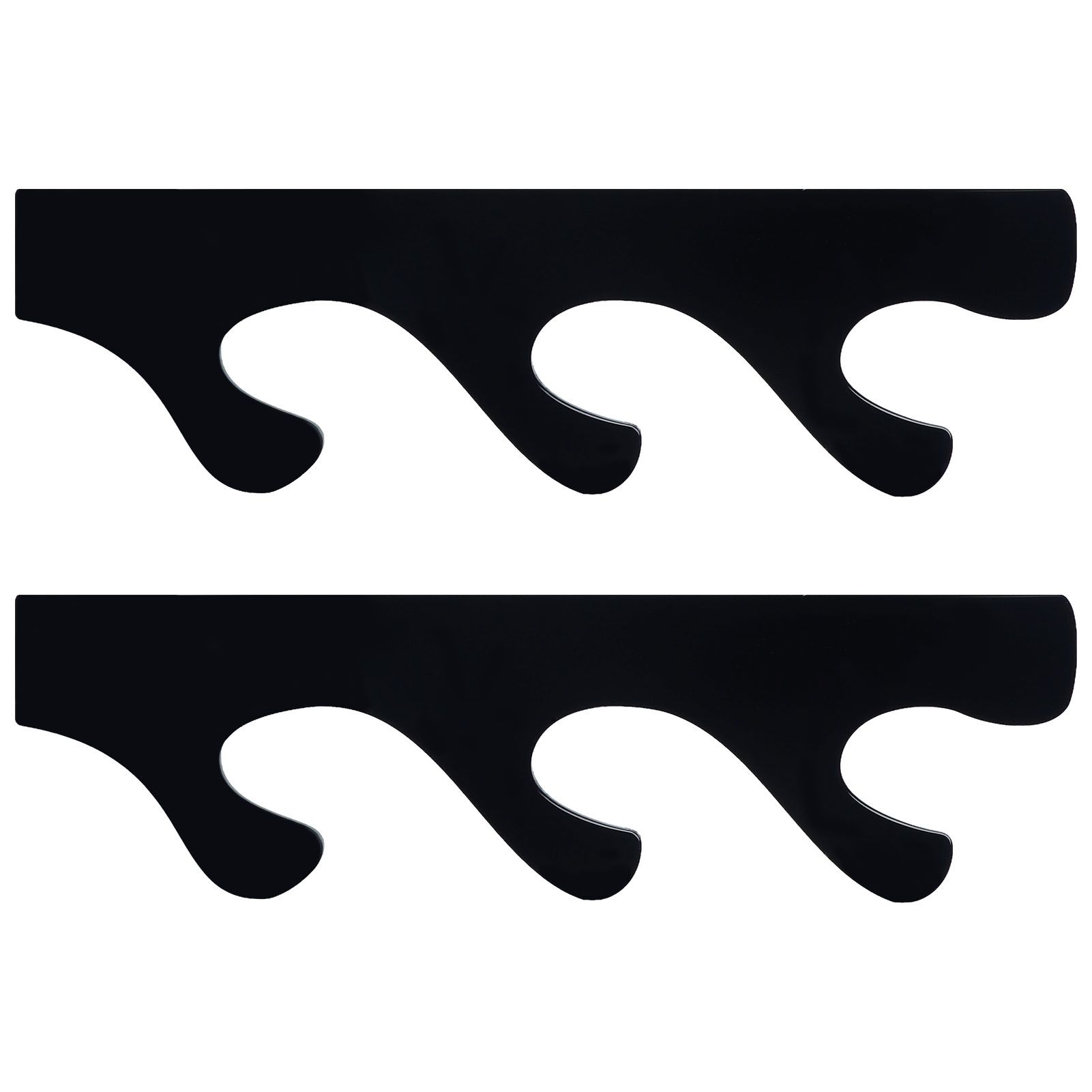 1 Pair Sword Stand Acrylic Three Layer Wall Mounted Sword Display Stand Support for All SwordsBlack - Image 7