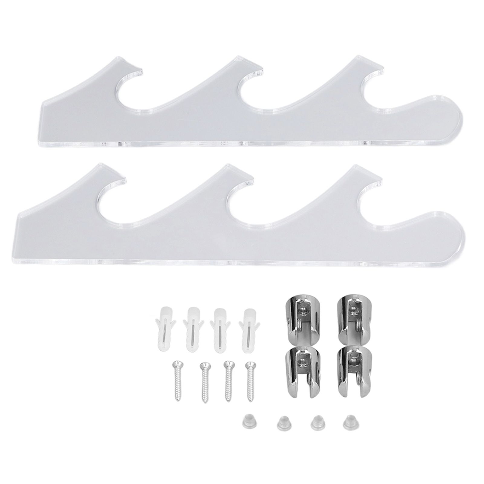 1 Pair Sword Holder Stand Sword Display Rack Wall Mounted Samurai Sword Hanger for HomeTransparent - Image 1