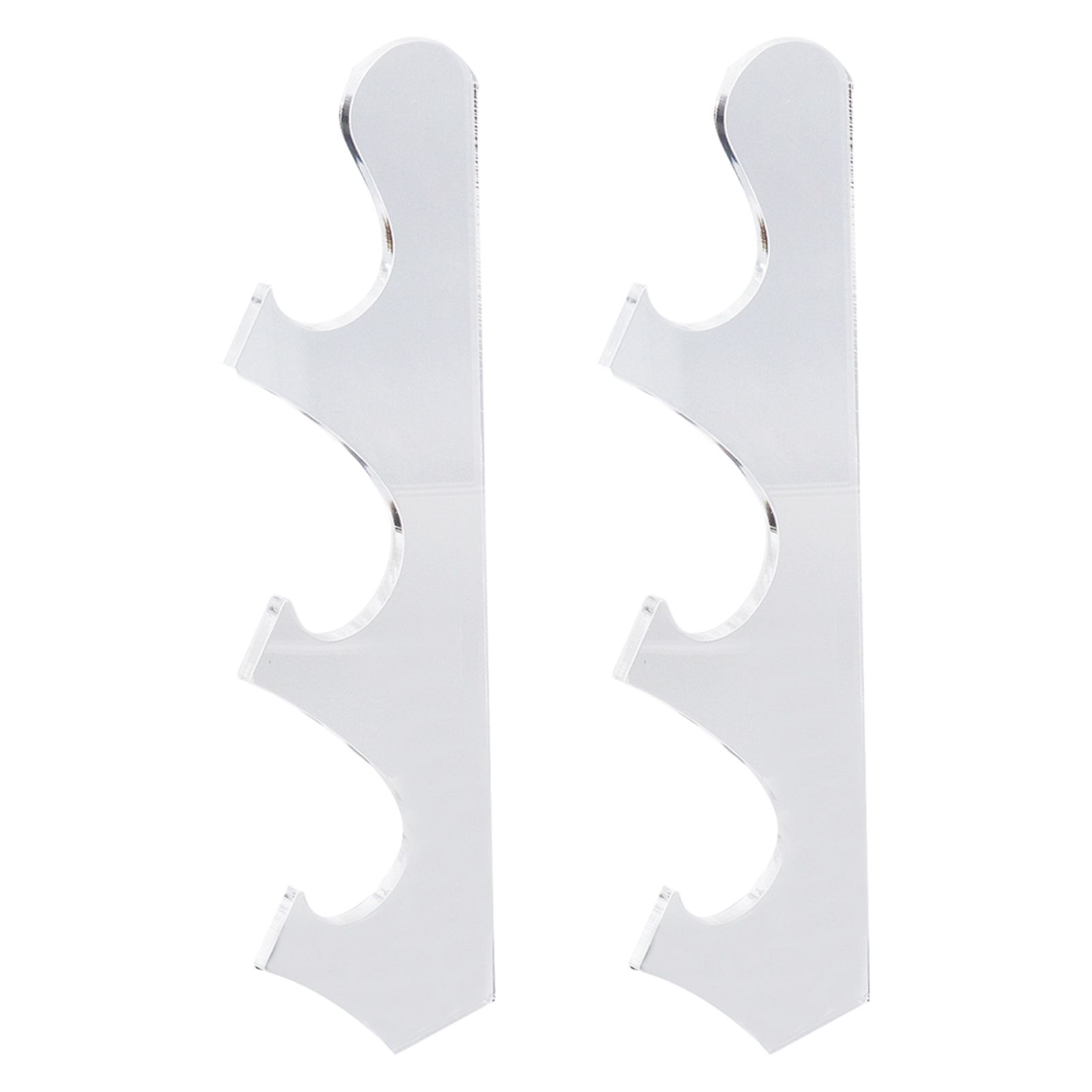 1 Pair Sword Holder Stand Sword Display Rack Wall Mounted Samurai Sword Hanger for HomeTransparent - Image 3