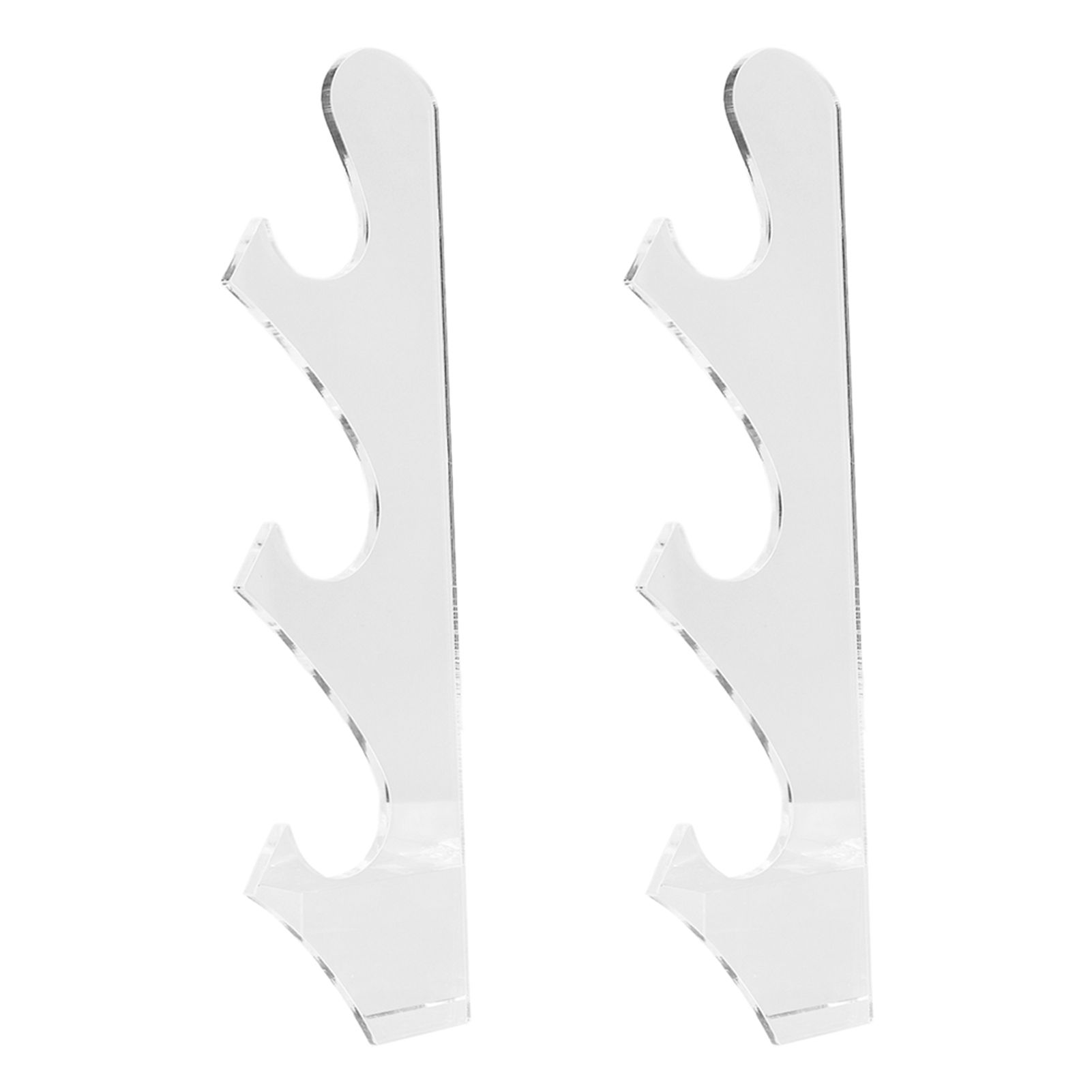 1 Pair Sword Holder Stand Sword Display Rack Wall Mounted Samurai Sword Hanger for HomeTransparent - Image 5