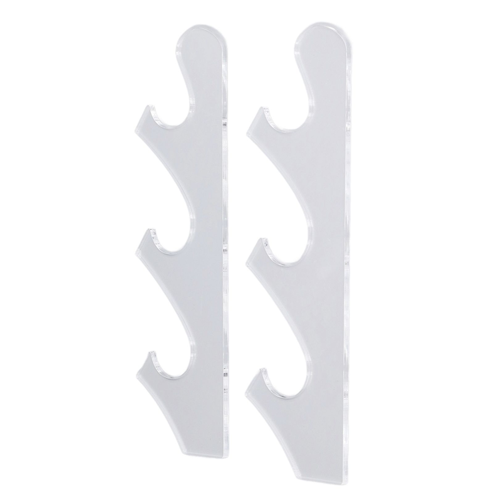 1 Pair Sword Holder Stand Sword Display Rack Wall Mounted Samurai Sword Hanger for HomeTransparent - Image 8