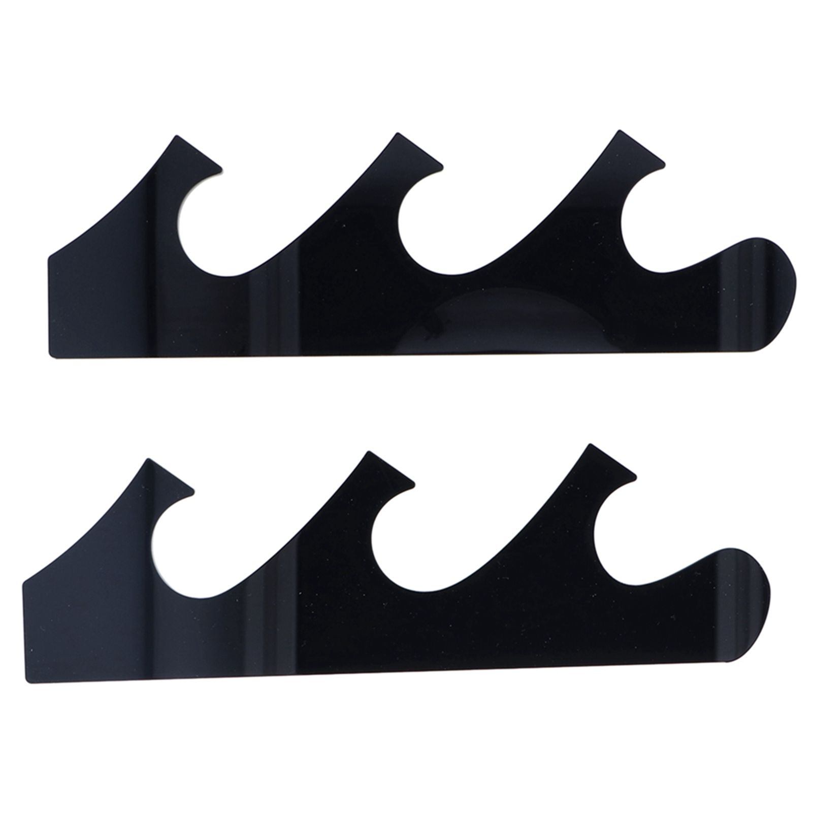 1 Pair Sword Holder Stand Sword Display Rack Wall Mounted Samurai Sword Hanger for HomeBlack - Image 2