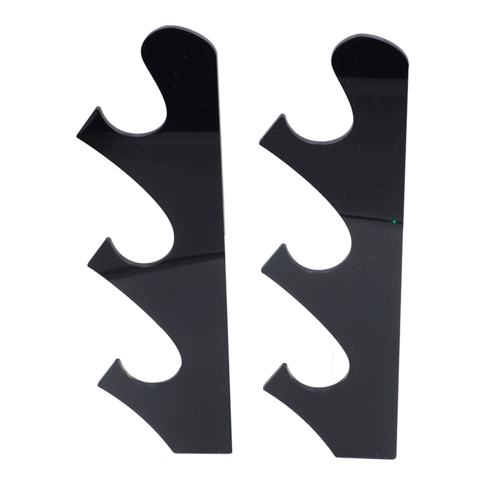 1 Pair Sword Holder Stand Sword Display Rack Wall Mounted Samurai Sword Hanger for HomeBlack - Image 6
