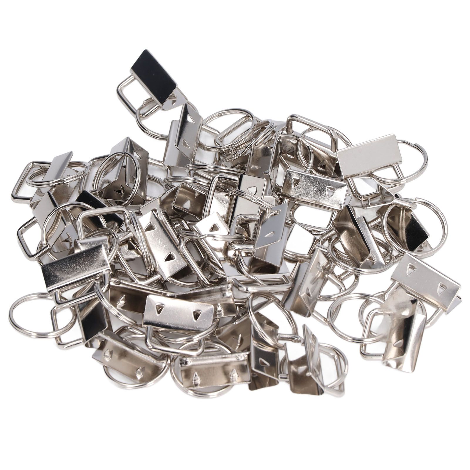 40PCS Key Fob Hardware DIY Craft Project Fine Workmanship High Hardness Iron Material Keychain Hardware - Image 2