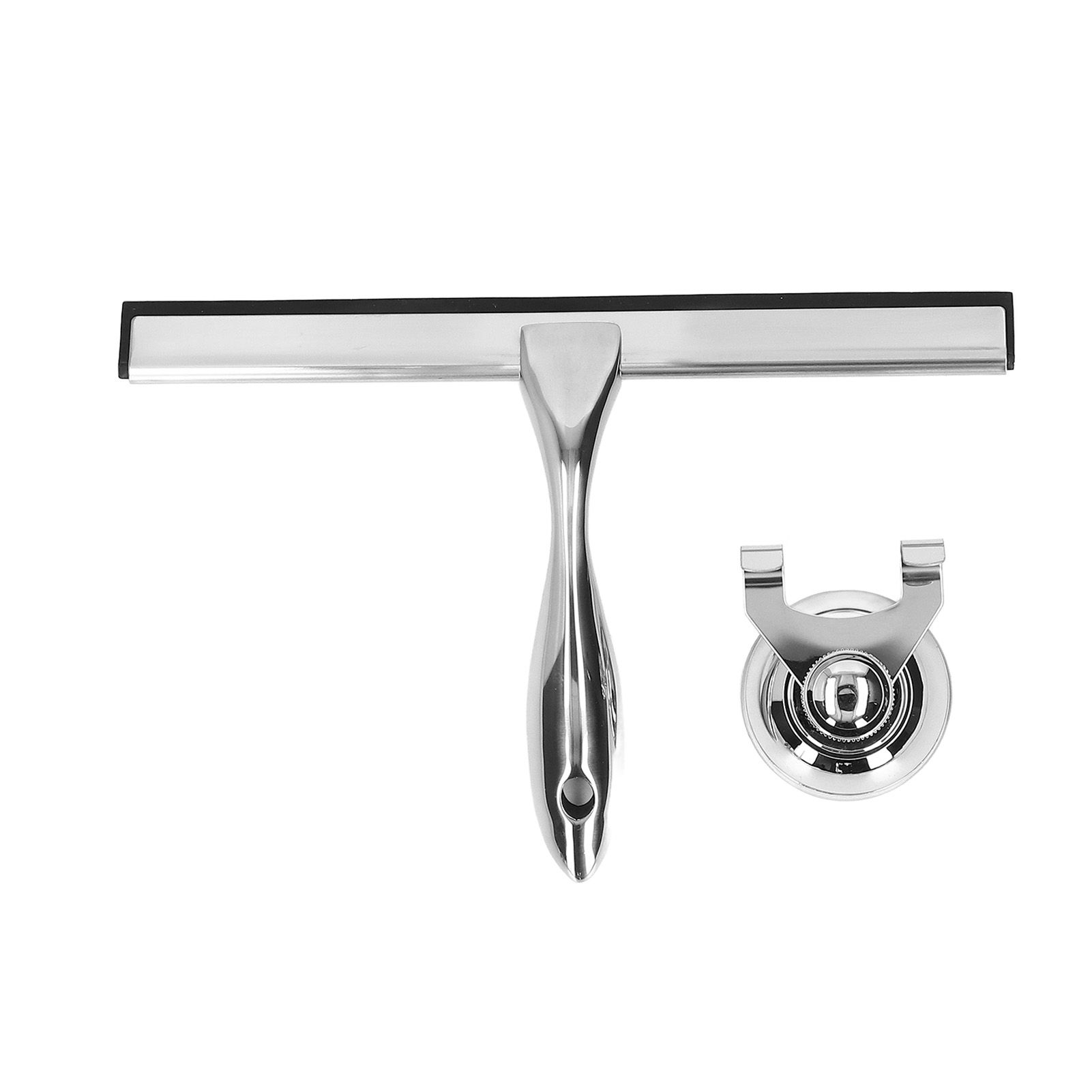 Stainless Steel Squeegee Window Shower Blade Squeegee Glass Cleaning Tool for Office Bathroom - Image 1