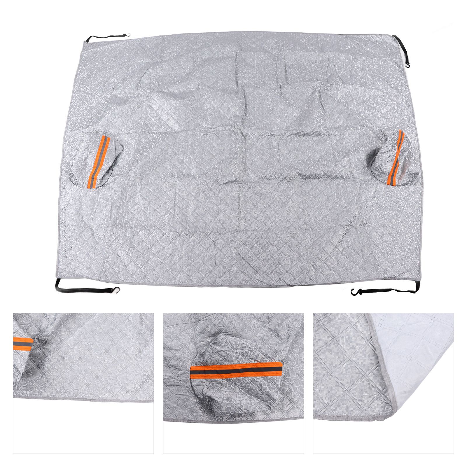 197x217cm Universal Windshield Snow Cover with Reflective Strip Car Rain Proof Windshield Cover Protector - Image 8