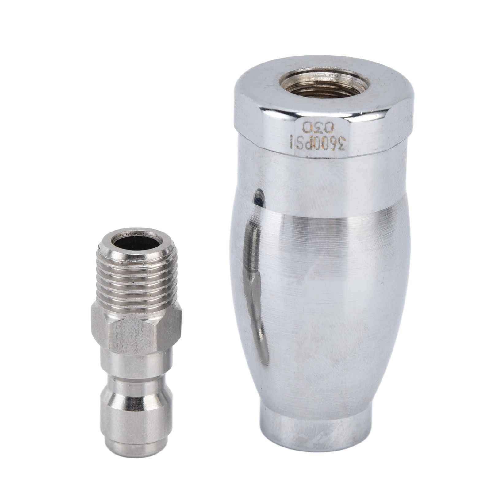 High Pressure Washer 3600PSI Rotating Turbo Nozzle with 1/4in Quick Connect Plug Stainless Steel Rotating Nozzle - Image 6