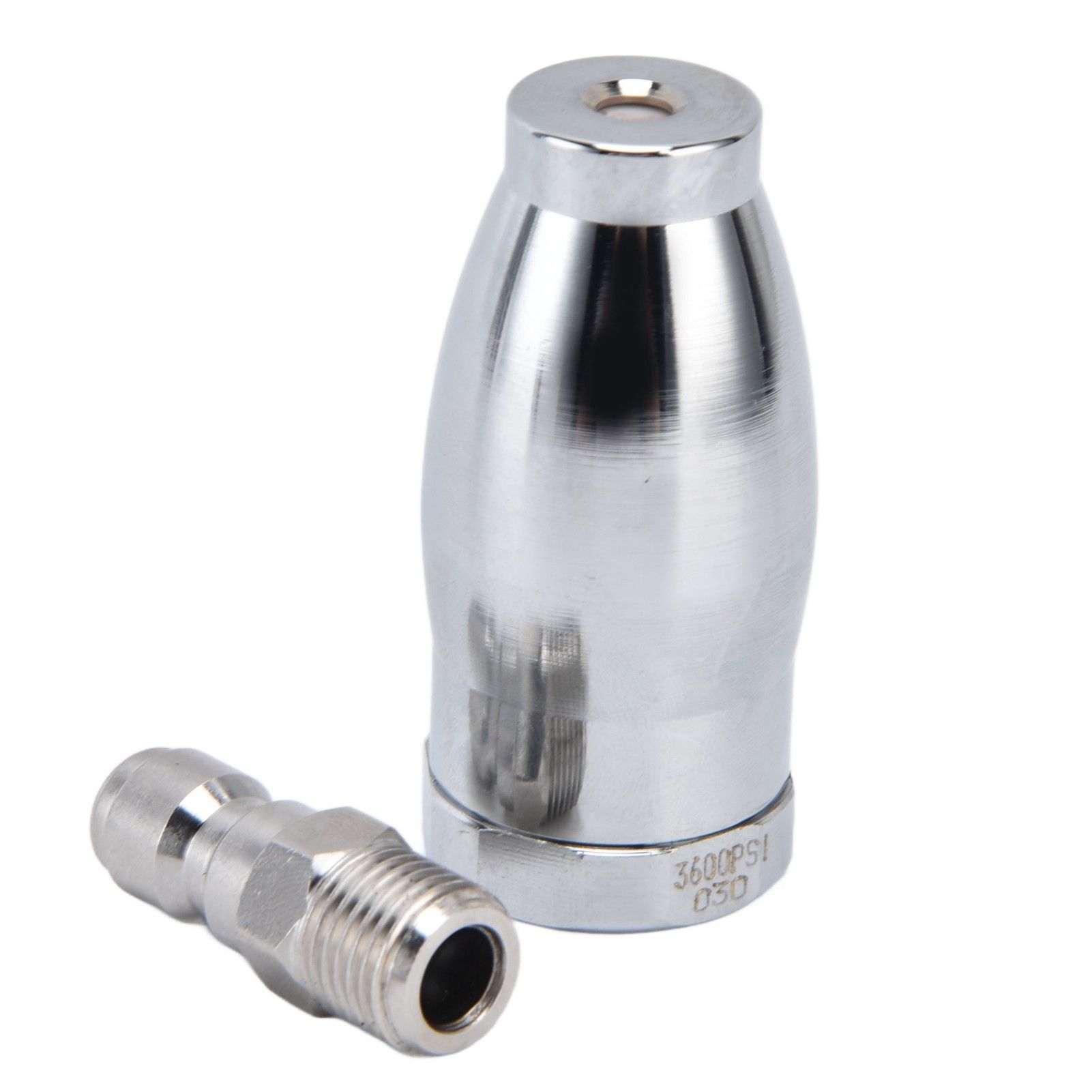 High Pressure Washer 3600PSI Rotating Turbo Nozzle with 1/4in Quick Connect Plug Stainless Steel Rotating Nozzle - Image 8