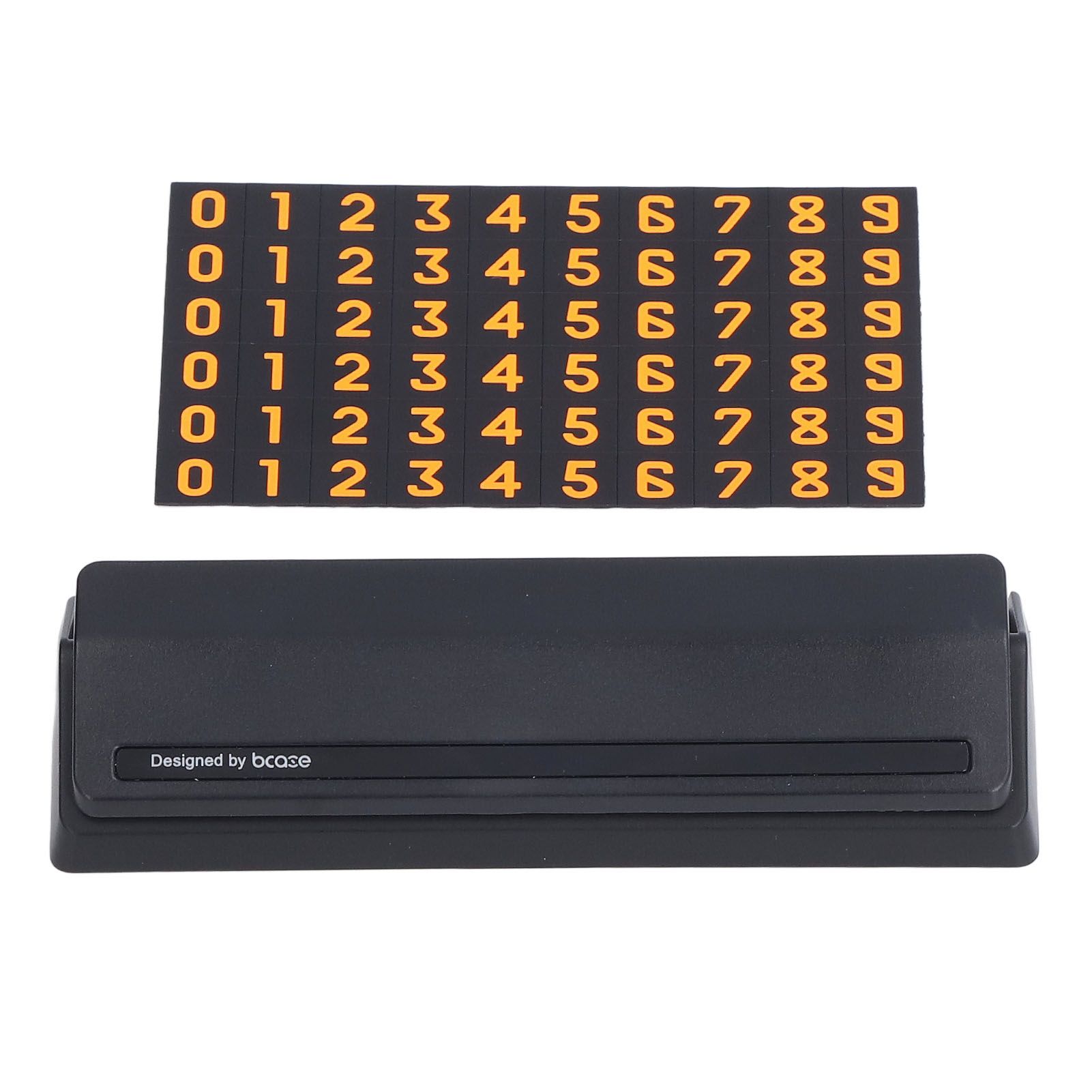 Car Temporary Parking Sign Stable Structure Environmentally Friendly Small Compact Exquisite Number PlateBlack - Image 1