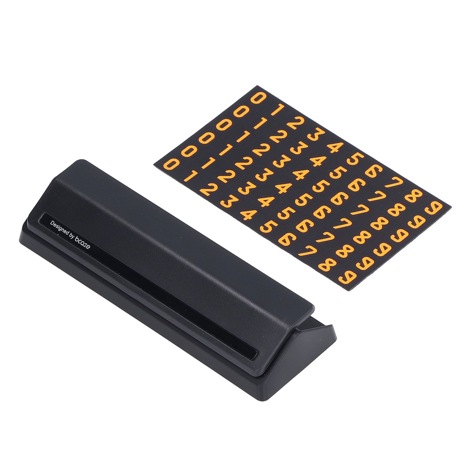 Car Temporary Parking Sign Stable Structure Environmentally Friendly Small Compact Exquisite Number PlateBlack - Image 2