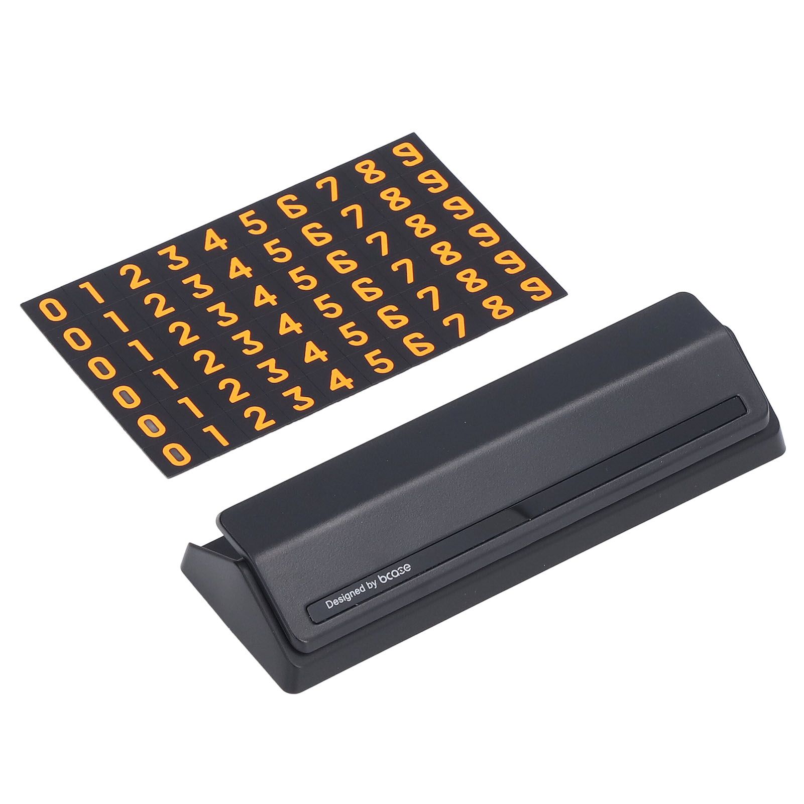 Car Temporary Parking Sign Stable Structure Environmentally Friendly Small Compact Exquisite Number PlateBlack - Image 3