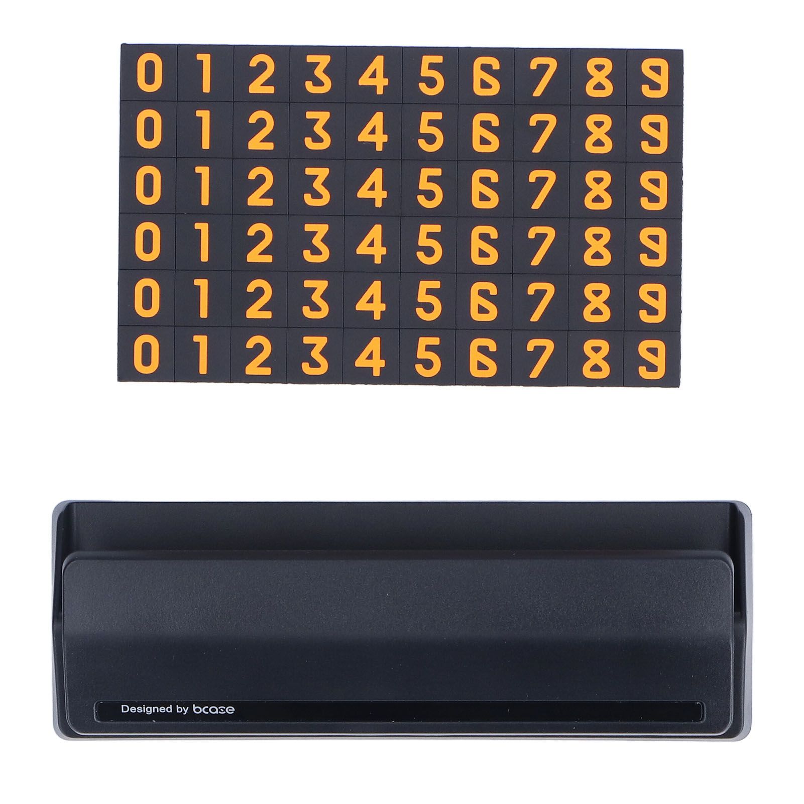 Car Temporary Parking Sign Stable Structure Environmentally Friendly Small Compact Exquisite Number PlateBlack - Image 4