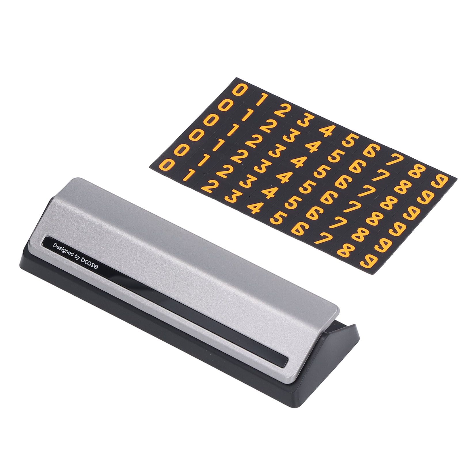 Car Temporary Parking Sign Stable Structure Environmentally Friendly Small Compact Exquisite Number PlateSilver - Image 4