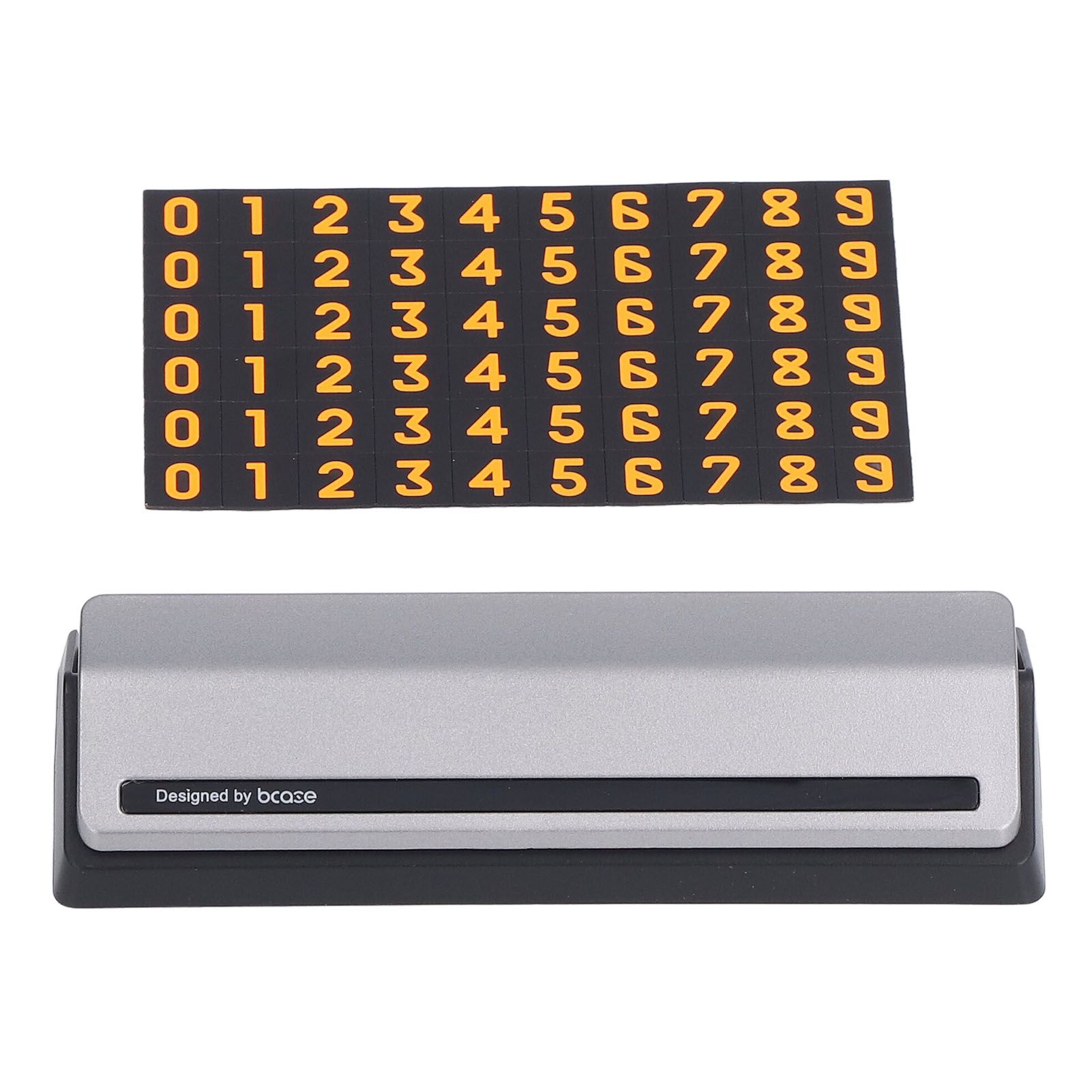 Car Temporary Parking Sign Stable Structure Environmentally Friendly Small Compact Exquisite Number PlateSilver - Image 5