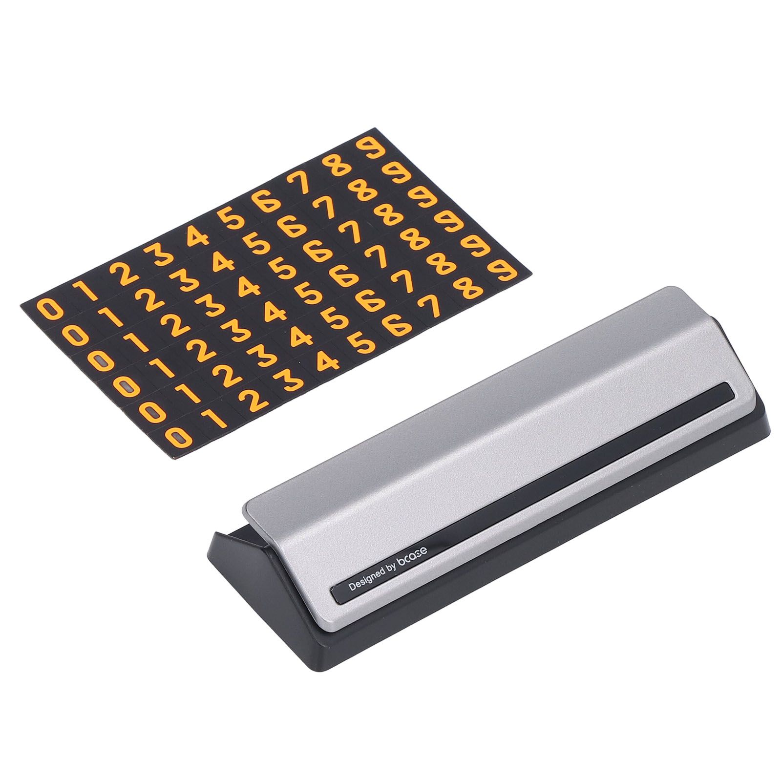 Car Temporary Parking Sign Stable Structure Environmentally Friendly Small Compact Exquisite Number PlateSilver - Image 6