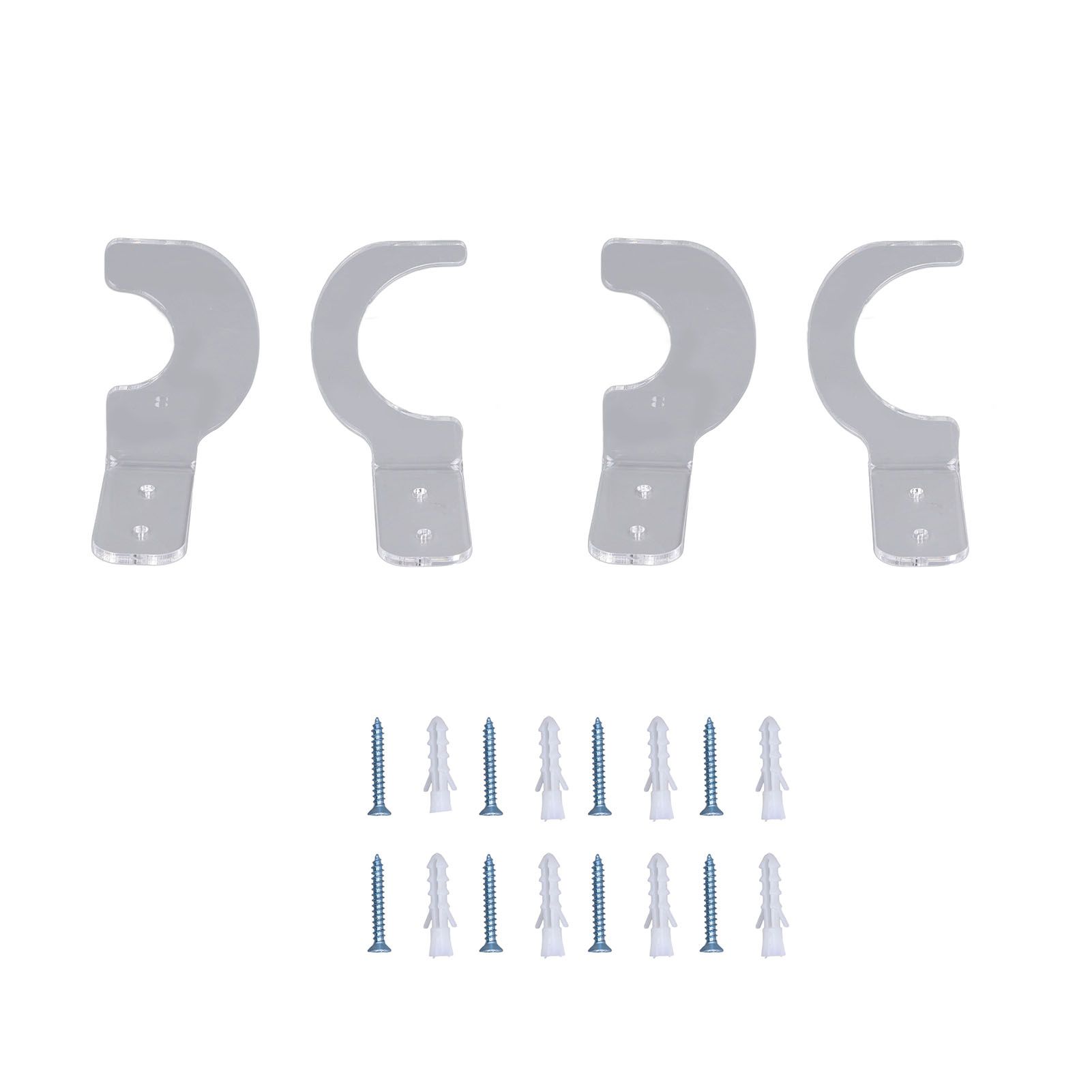 2Pack Wall Mount Sword Display Hanger Hanging Acrylic Holder Rack Organizer for Home OfficeTransparent - Image 3