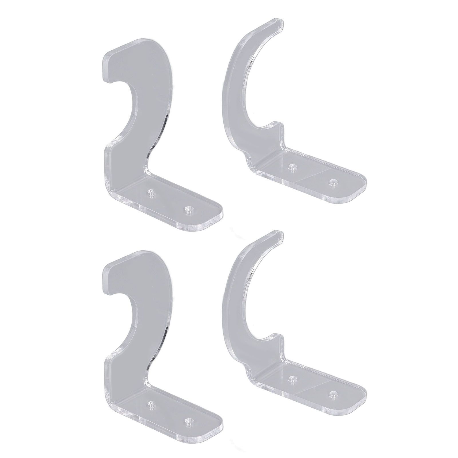 2Pack Wall Mount Sword Display Hanger Hanging Acrylic Holder Rack Organizer for Home OfficeTransparent - Image 4