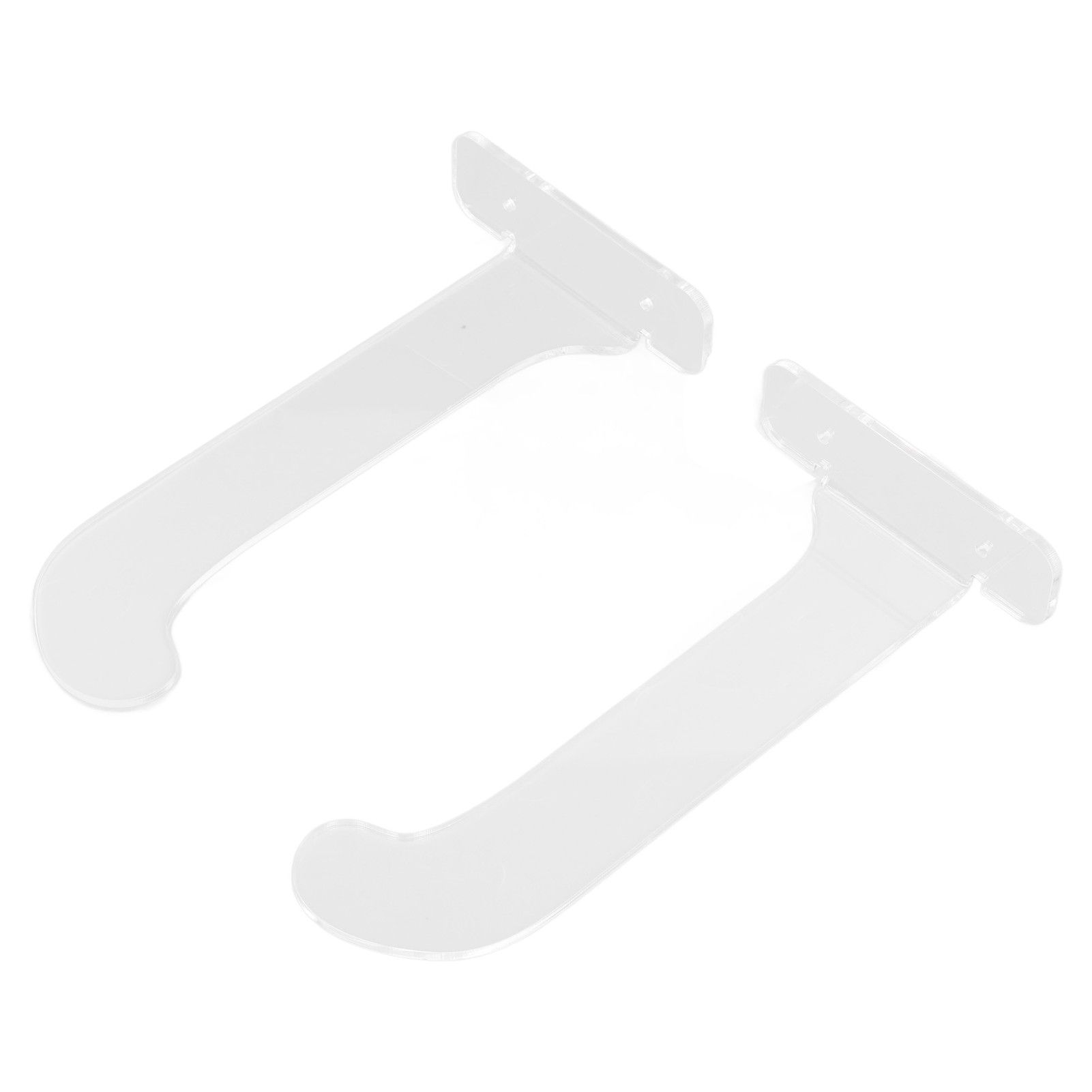 1Pair Yoga Mat Wall Mount Holder Acrylic Yoga Mat Wall Hanger Storage Rack Household Exercise Yoga Mat BracketTransparent - Image 8