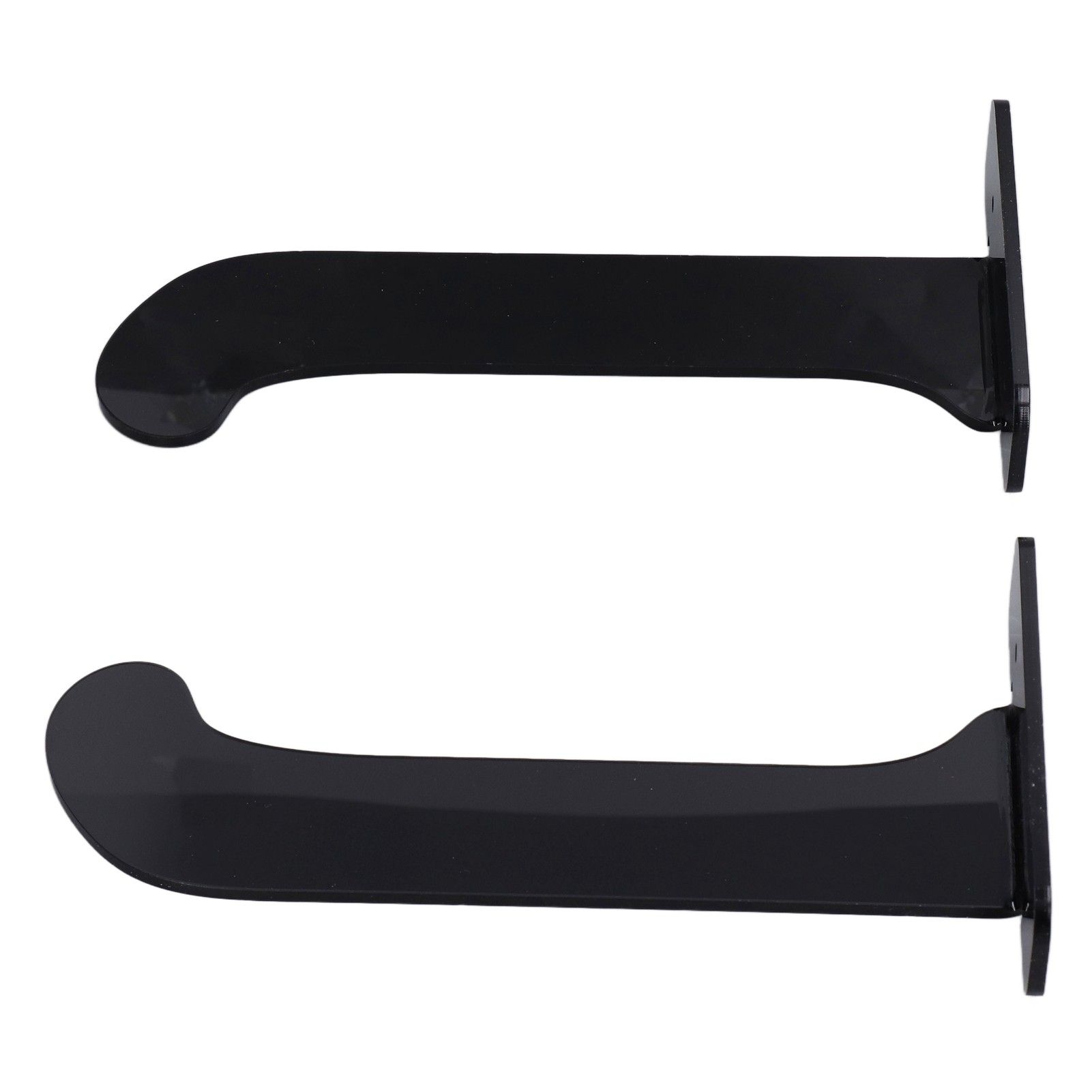 1Pair Yoga Mat Wall Mount Holder Acrylic Yoga Mat Wall Hanger Storage Rack Household Exercise Yoga Mat BracketBlack - Image 3