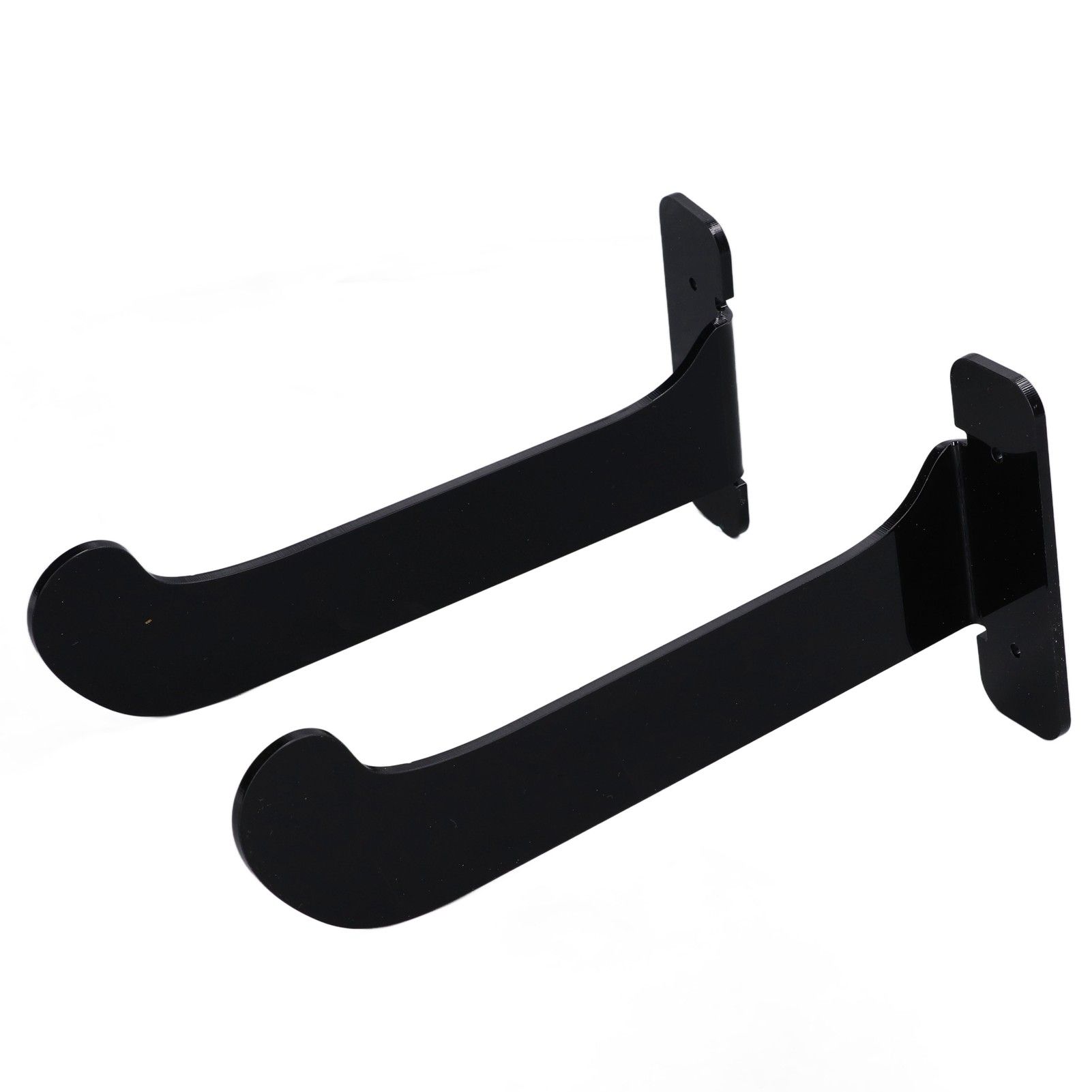 1Pair Yoga Mat Wall Mount Holder Acrylic Yoga Mat Wall Hanger Storage Rack Household Exercise Yoga Mat BracketBlack - Image 4