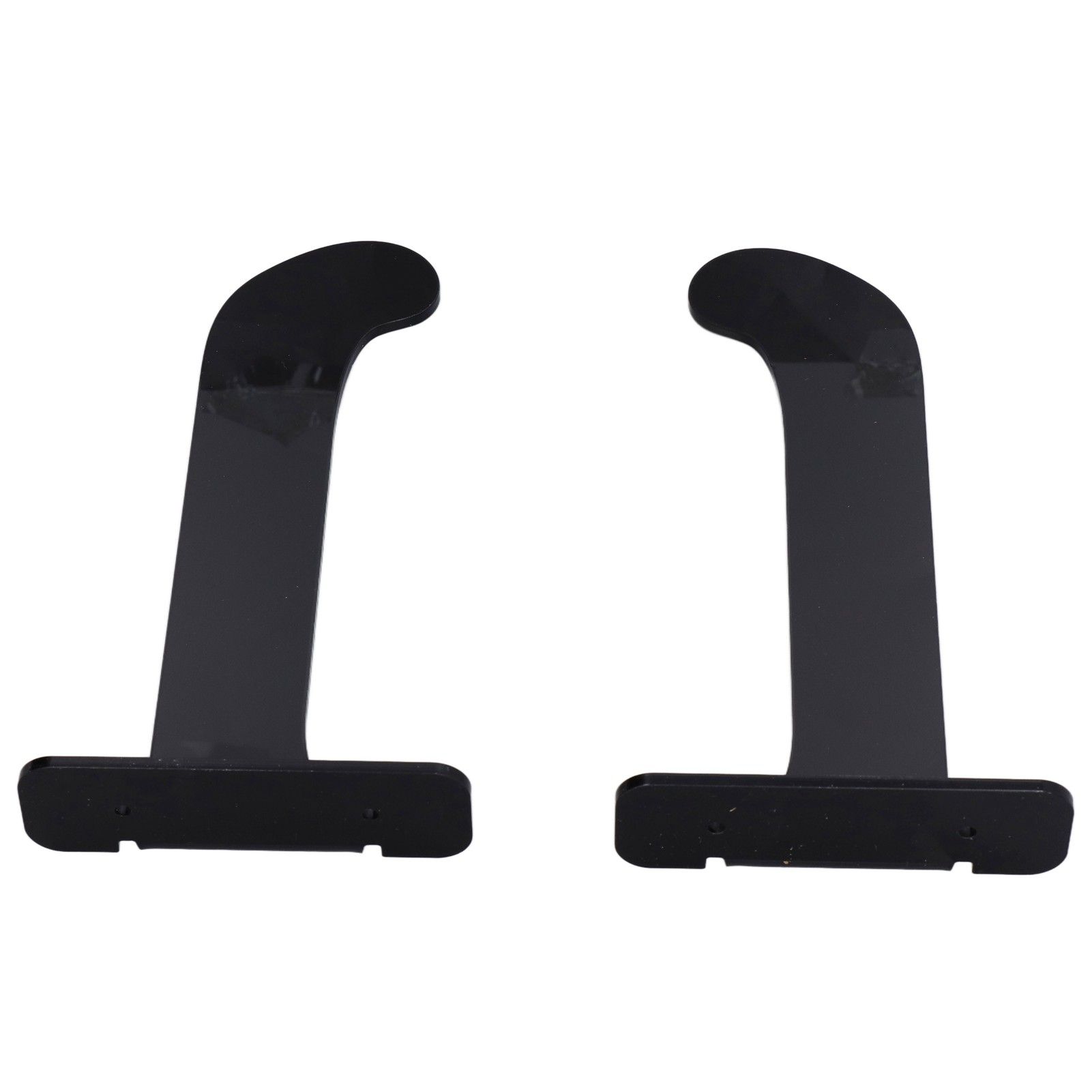 1Pair Yoga Mat Wall Mount Holder Acrylic Yoga Mat Wall Hanger Storage Rack Household Exercise Yoga Mat BracketBlack - Image 5