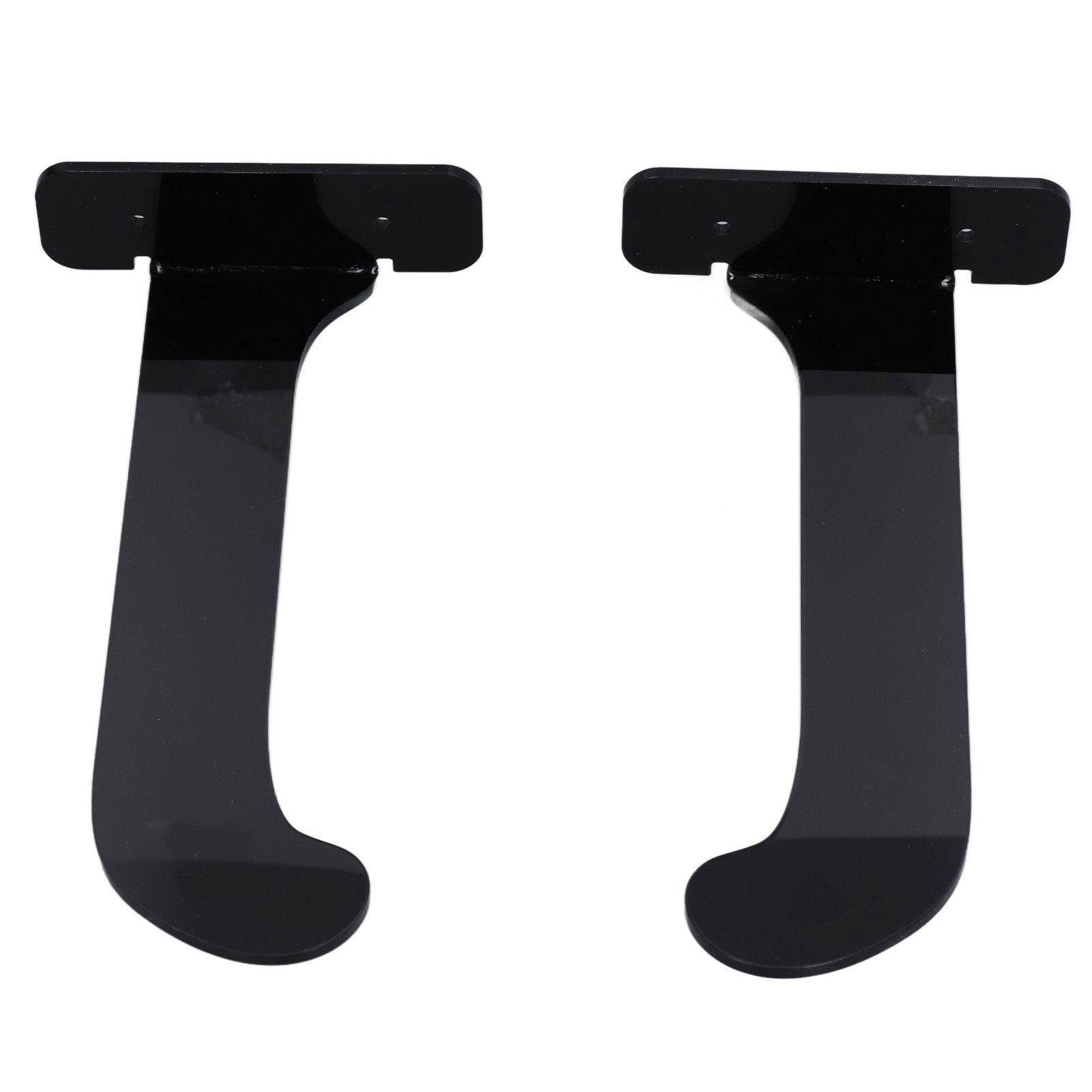 1Pair Yoga Mat Wall Mount Holder Acrylic Yoga Mat Wall Hanger Storage Rack Household Exercise Yoga Mat BracketBlack - Image 6