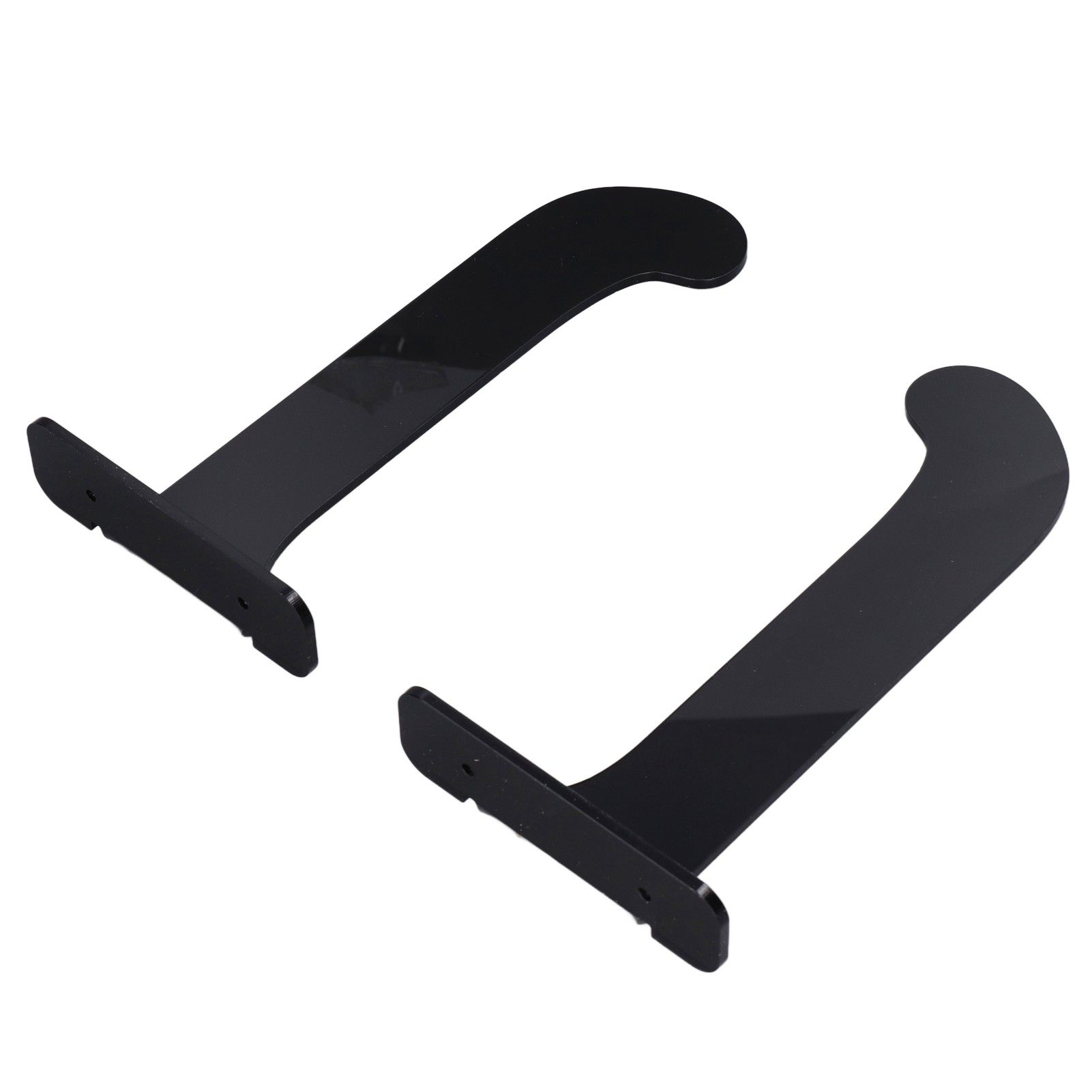 1Pair Yoga Mat Wall Mount Holder Acrylic Yoga Mat Wall Hanger Storage Rack Household Exercise Yoga Mat BracketBlack - Image 7