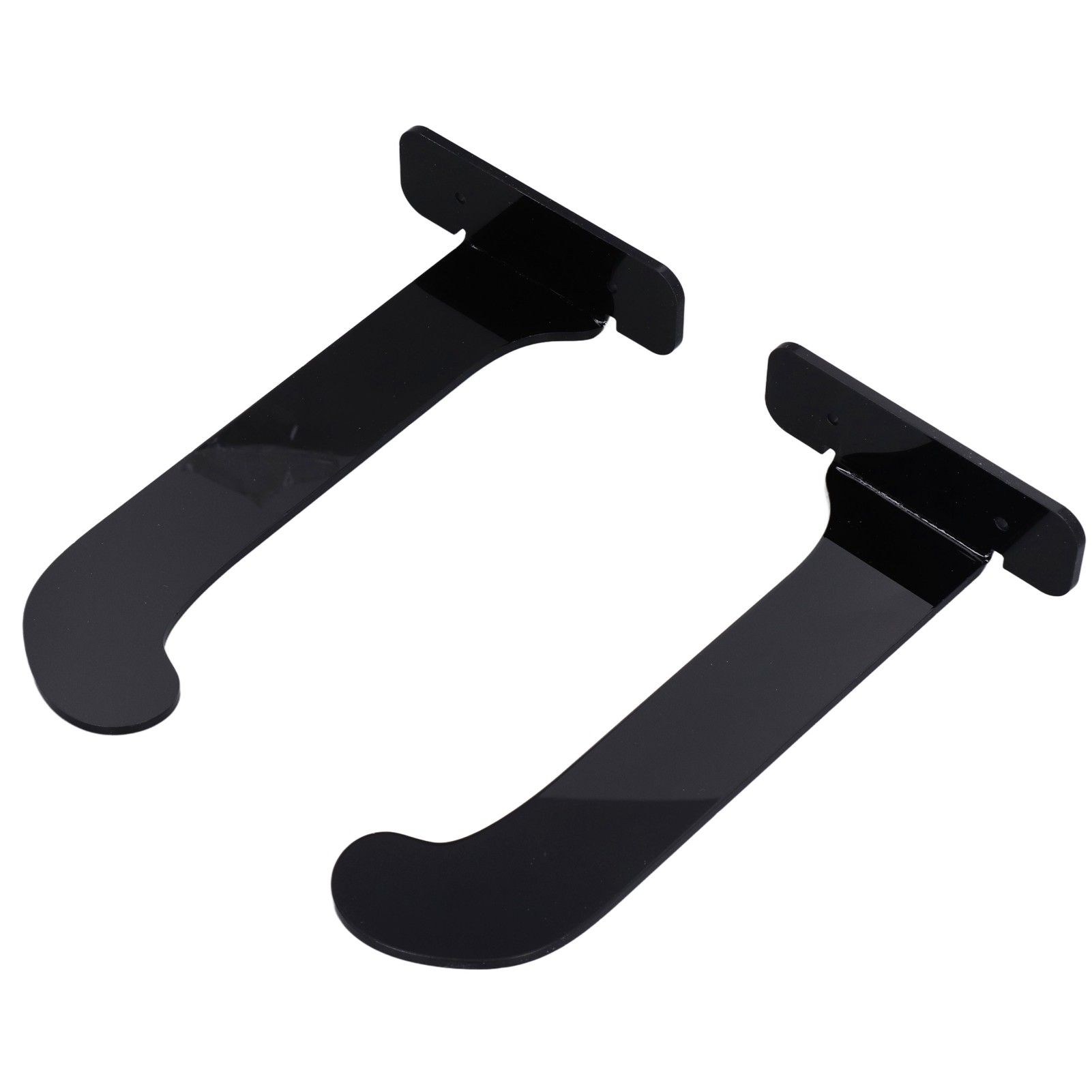 1Pair Yoga Mat Wall Mount Holder Acrylic Yoga Mat Wall Hanger Storage Rack Household Exercise Yoga Mat BracketBlack - Image 8