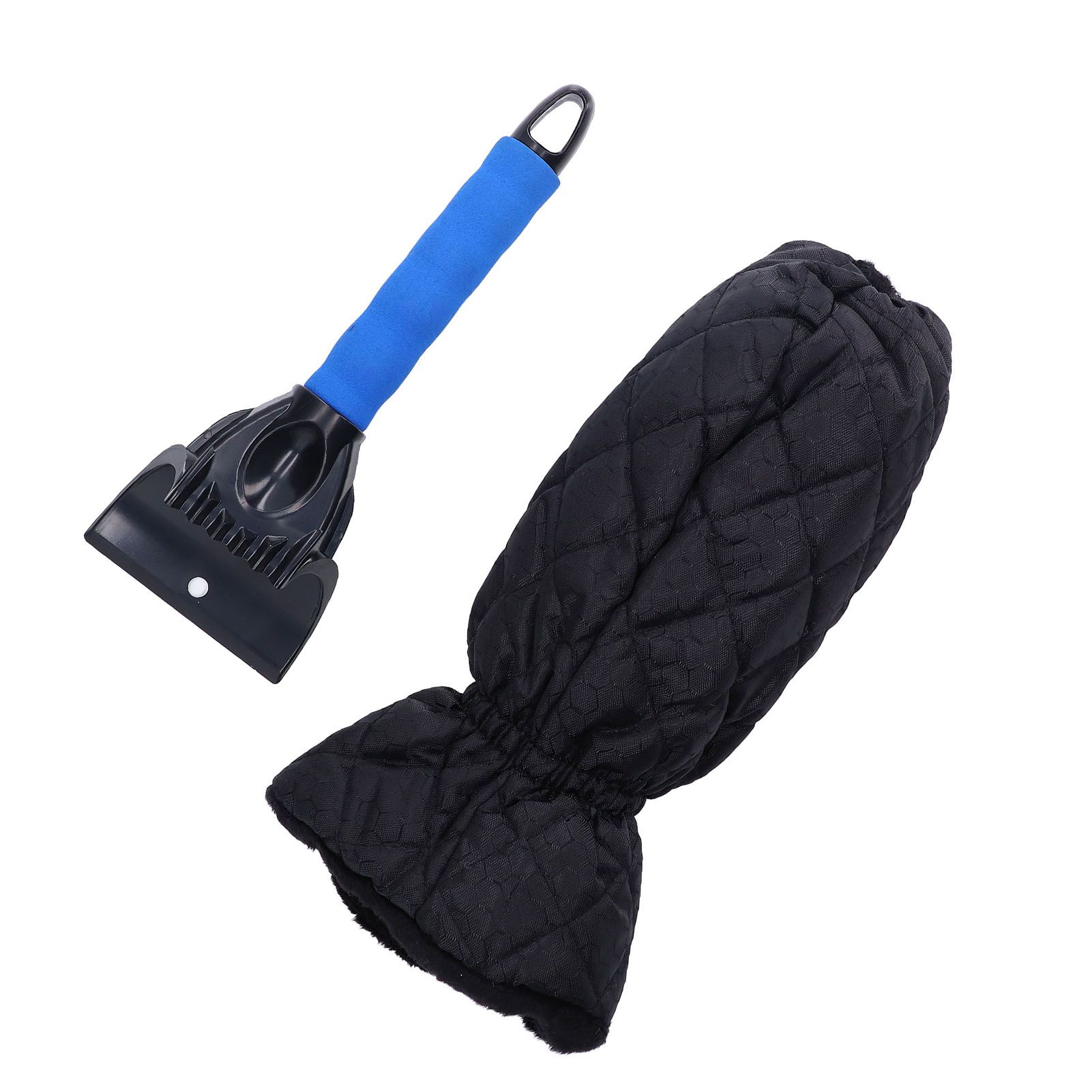 Waterproof Ice Scraper Mitt 2 in 1 Design Elastic Band Design Easy to Hold Convenient Cold Proof Car Snow Scraper GloveBlue - Image 7