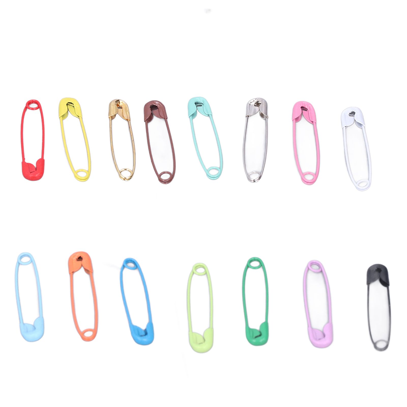 Safety Pins DIY Making Reliable Locking Design Glossy Bright Small Compact Sewing Accessories for Art Project15 Colors 450 Pcs/Box - Image 6